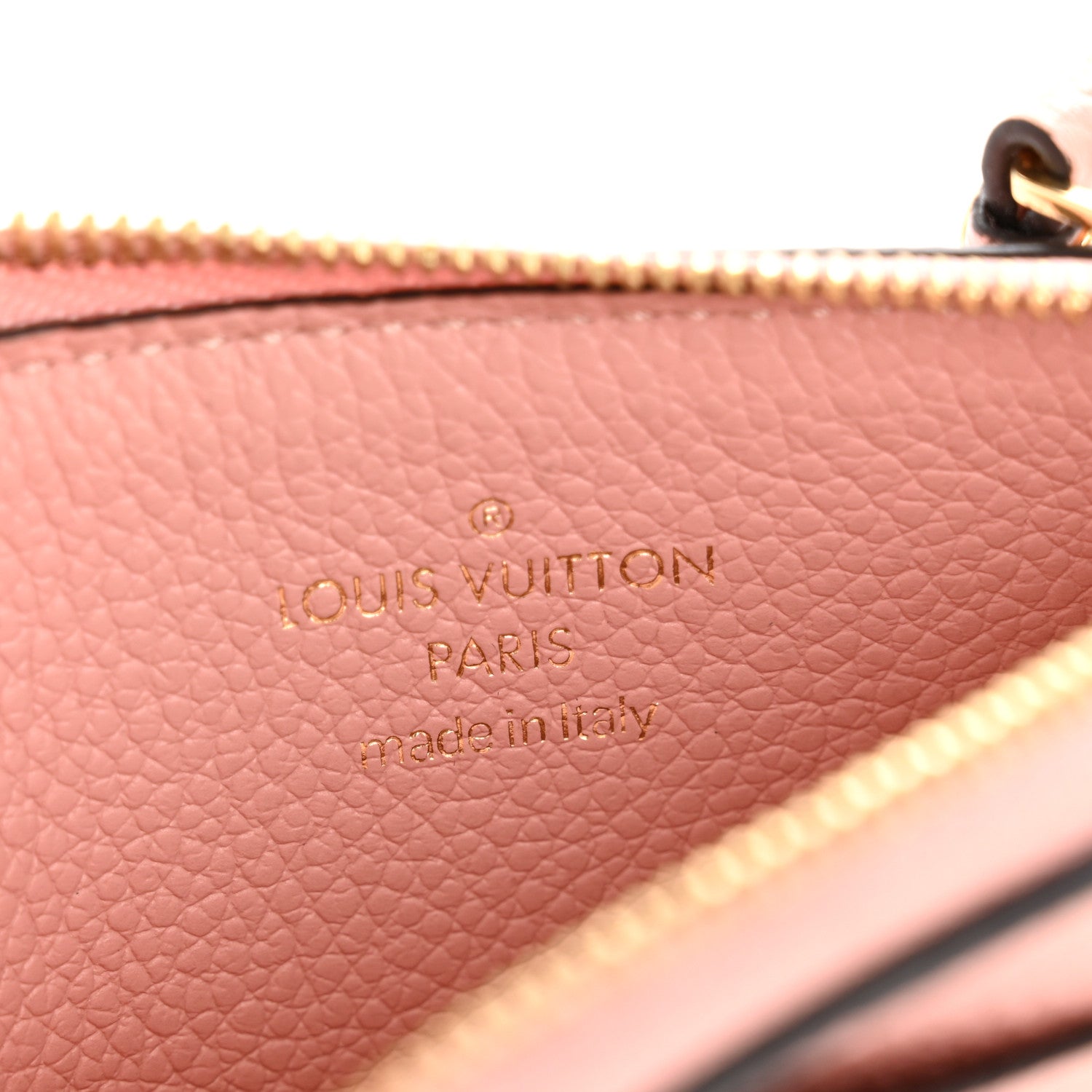 Empreinte Zipper Card Holder Rose Poudre