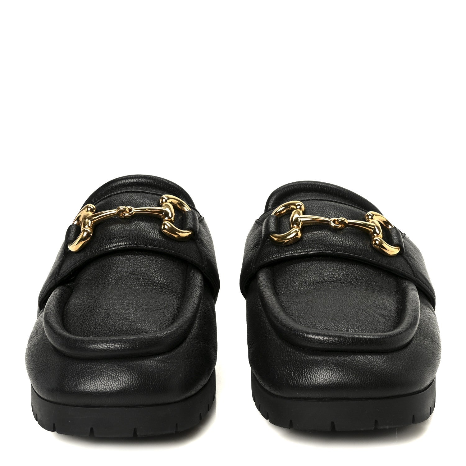 Goatskin Auroville Horsebit Mules 37.5 Black