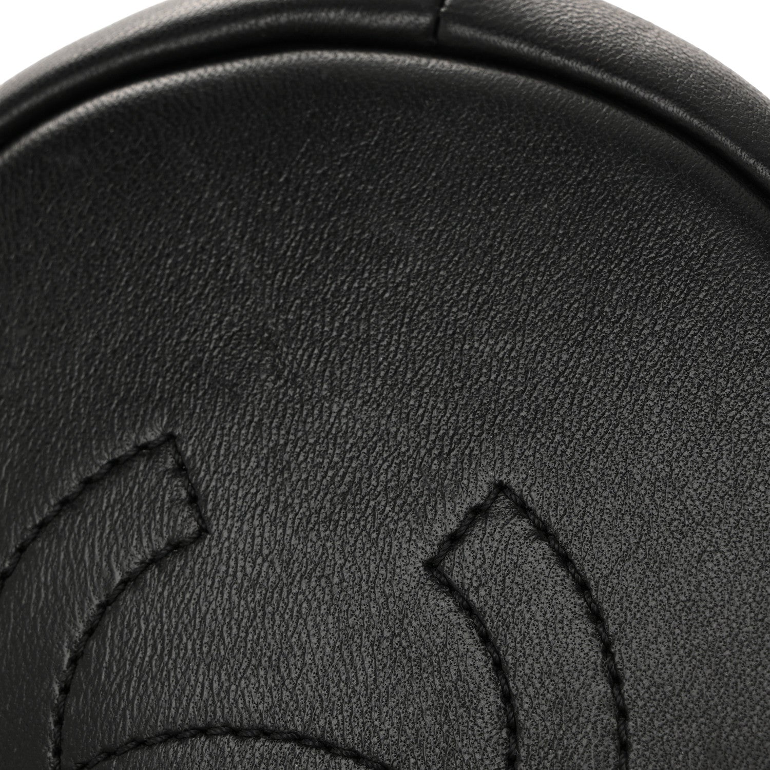 Lambskin Quilted Resin Bi-Color Chain Bucket Bag Black