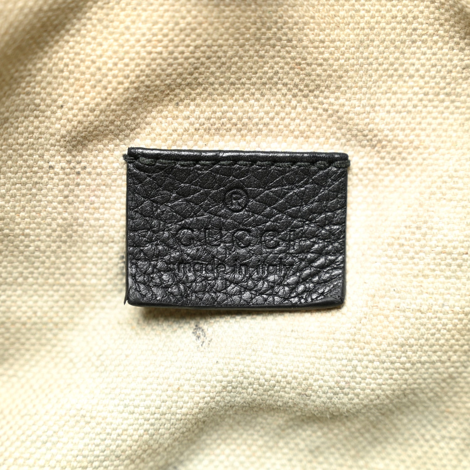 Grained Calfskin Small Logo Belt Bag Black