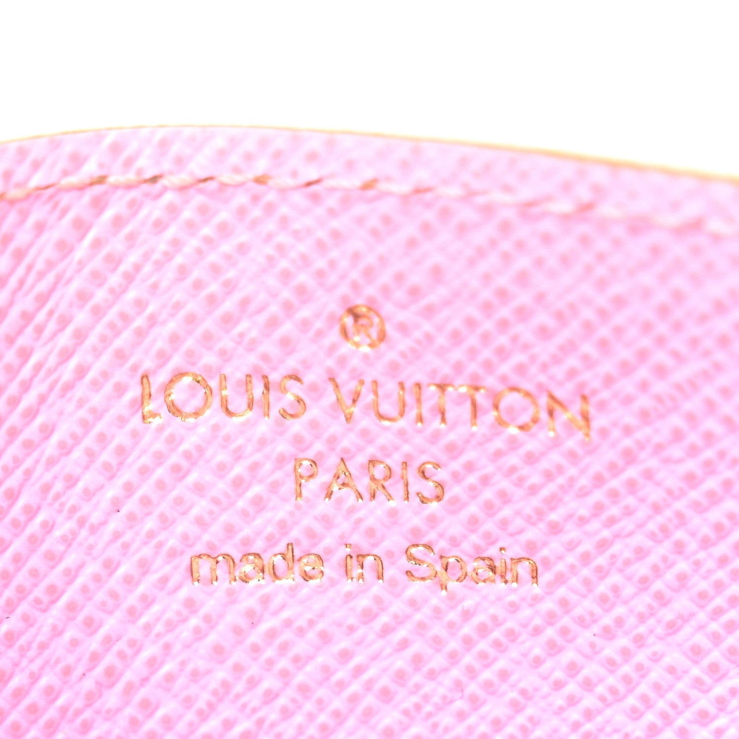Metallic Monogram LV Garden Card Holder Gold
