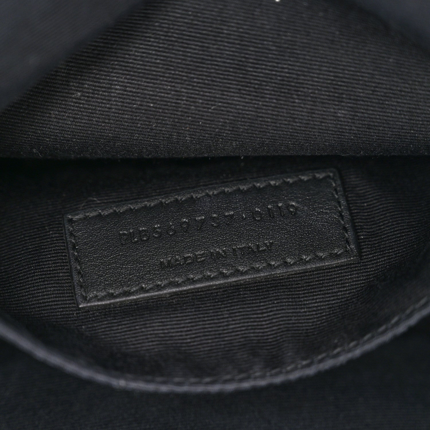 Grain De Poudre Monogram Belt Bag Black