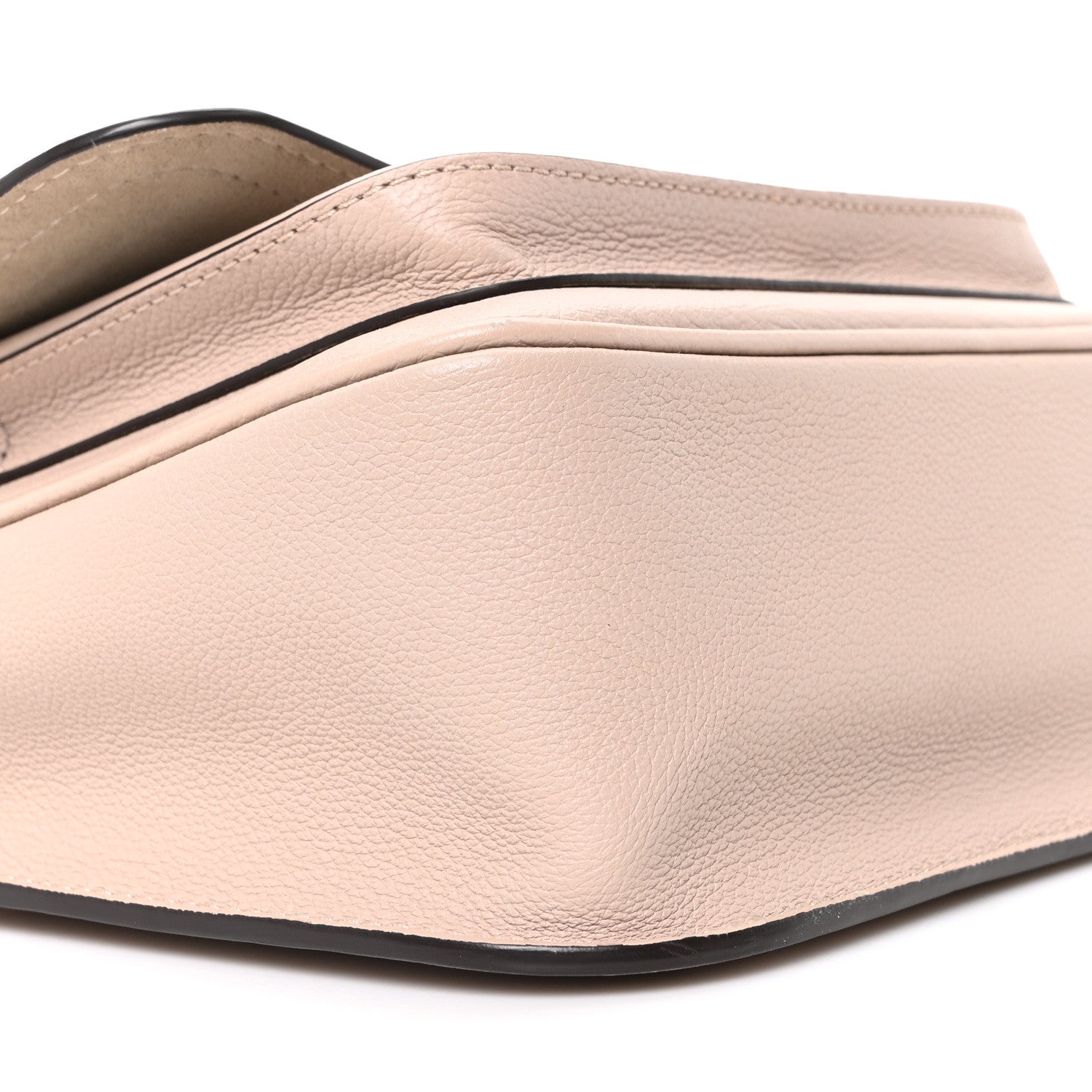 Grained Calfskin Lockme Chain Bag Greige