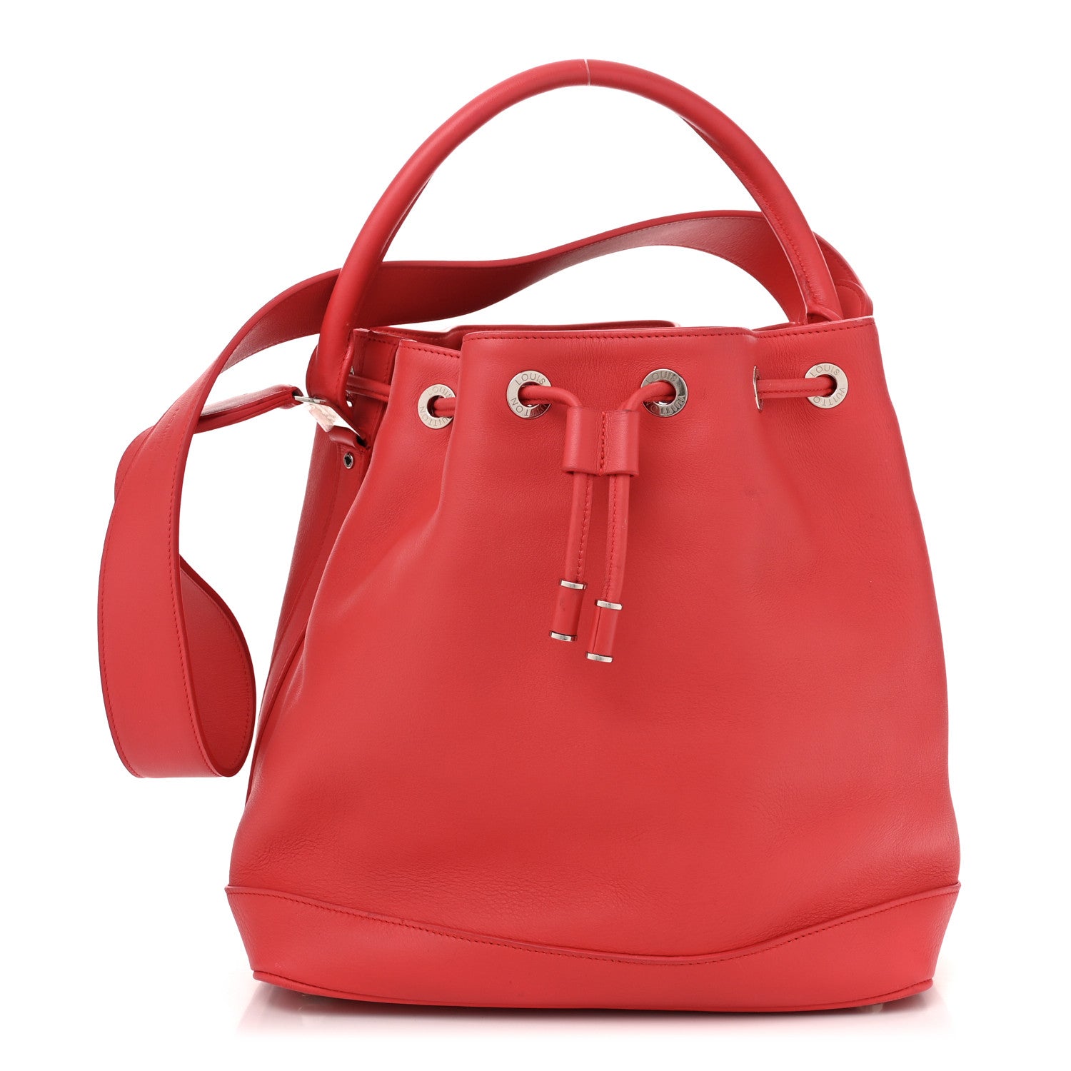 Calfskin Bucket Bag  Dark Pink