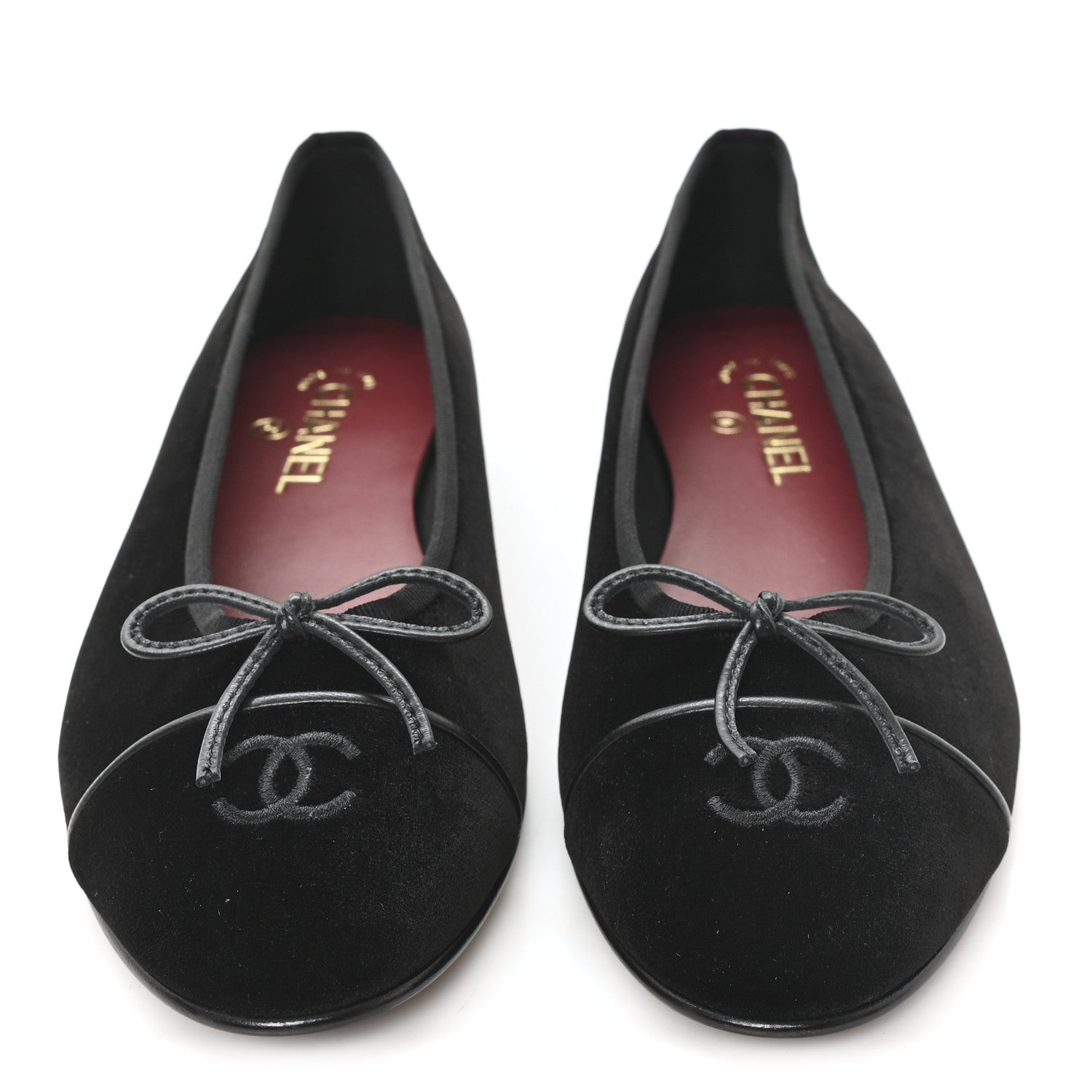 Suede Cap Toe CC Ballerina Flats 41 Black