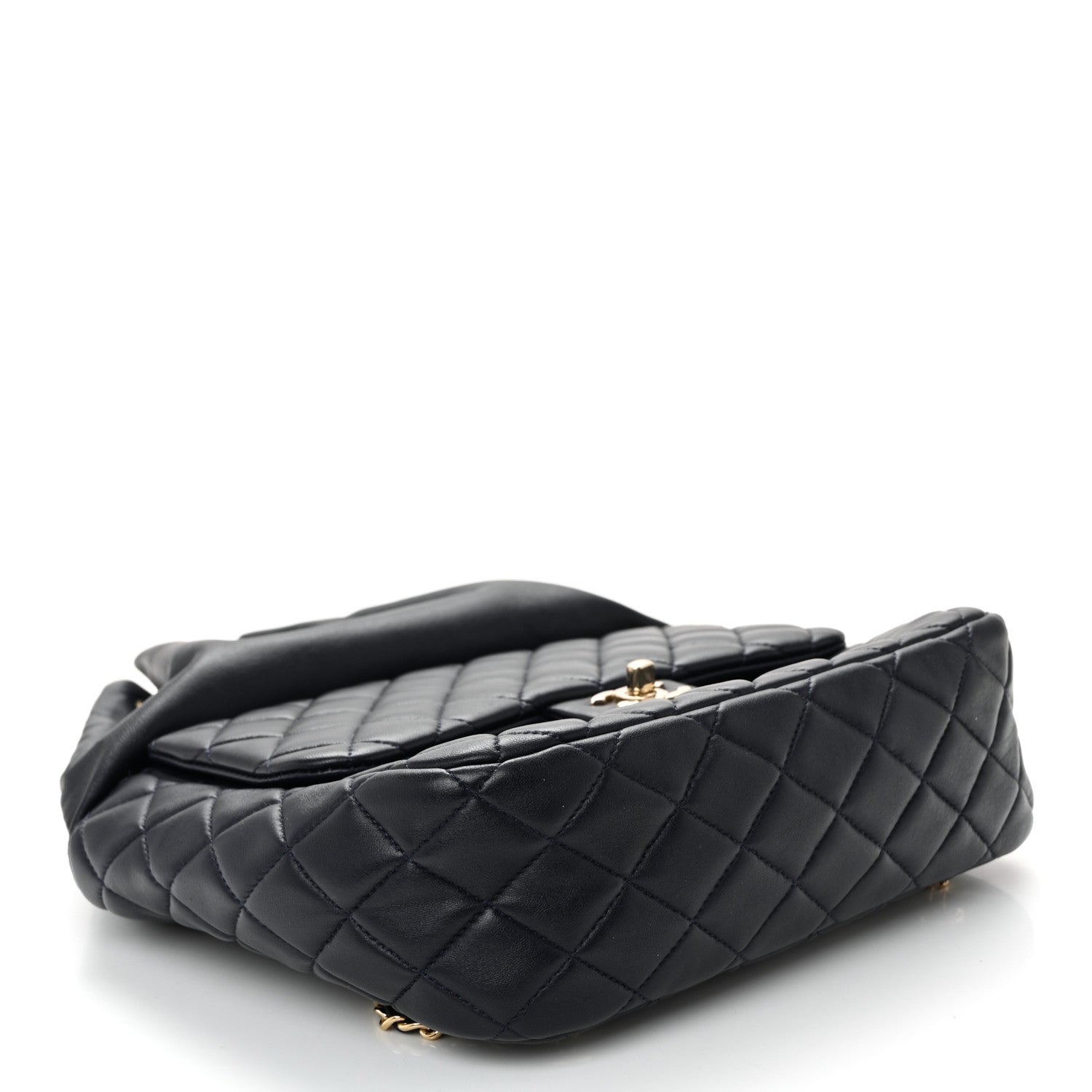 Lambskin Quilted Large In Seoul Backpack Navy