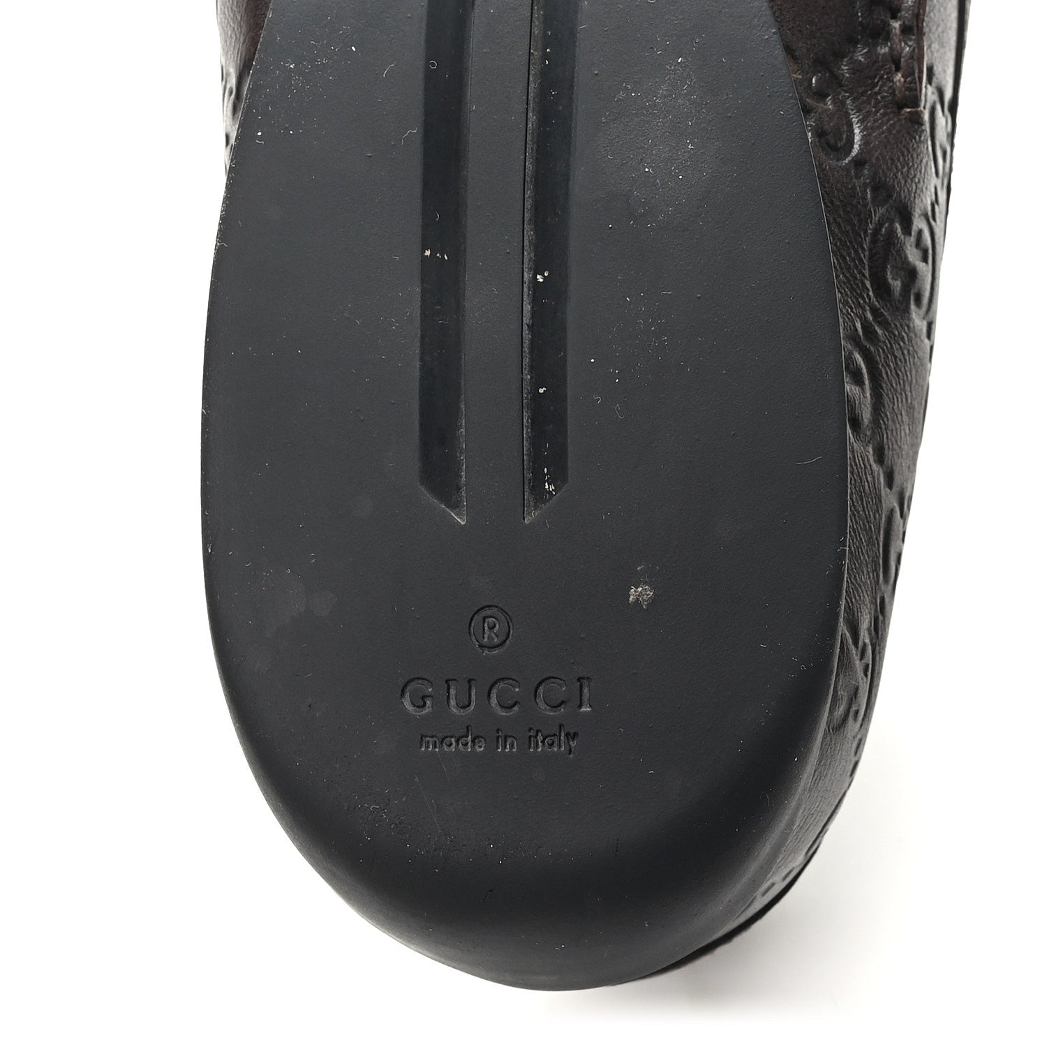 Guccissima Mens Driver Loafers 8 Chocolate