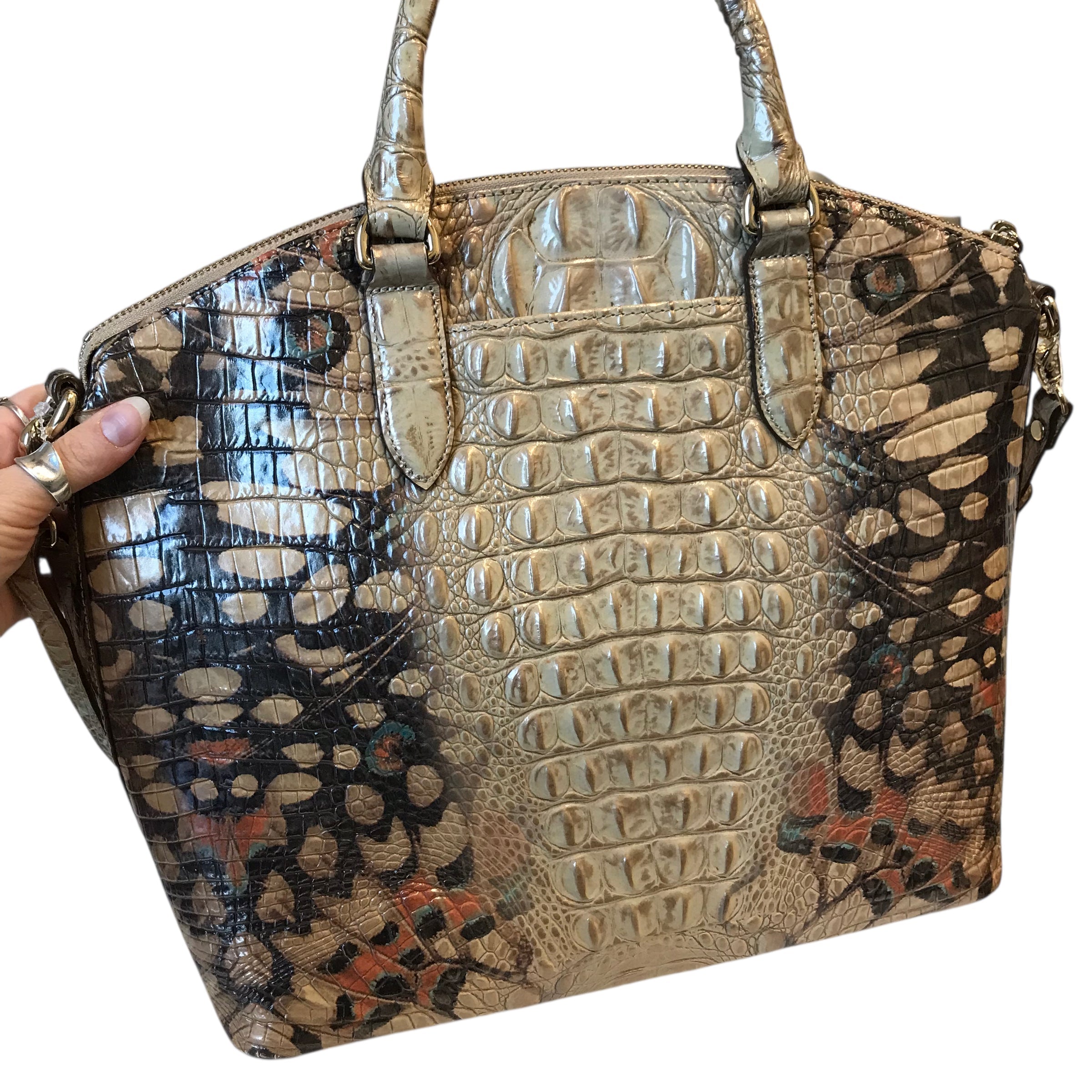 Handbag Designer By Brahmin In Multi, Size:Large