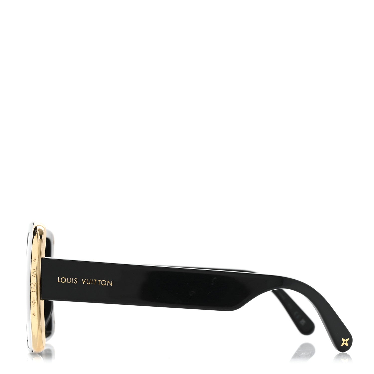 Acetate LV Moon Square Sunglasses Z1664W Black