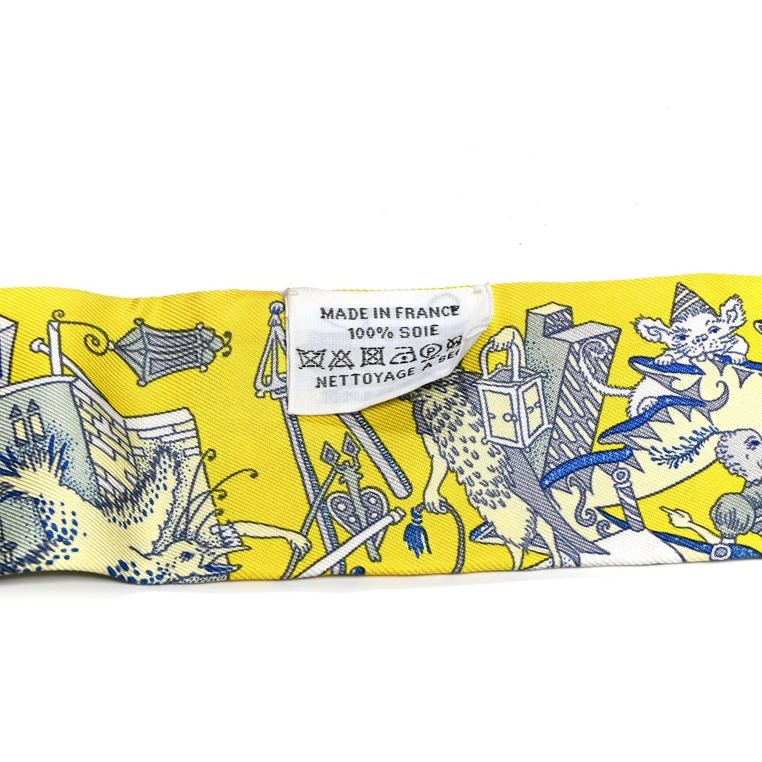 Silk La Folle Parade Twilly Jaune Vif Bleu Gris