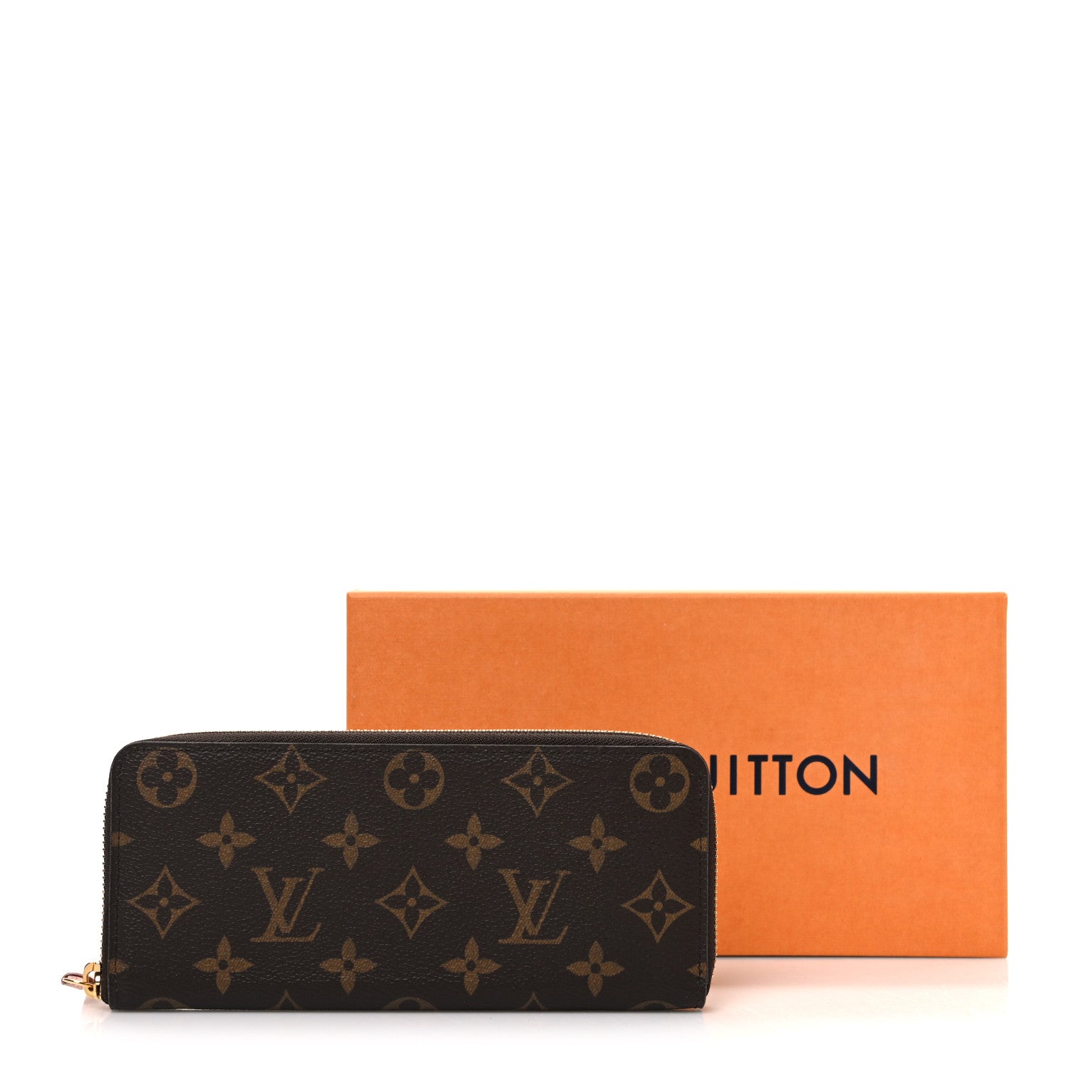 Monogram Clemence Wallet Rose Ballerine