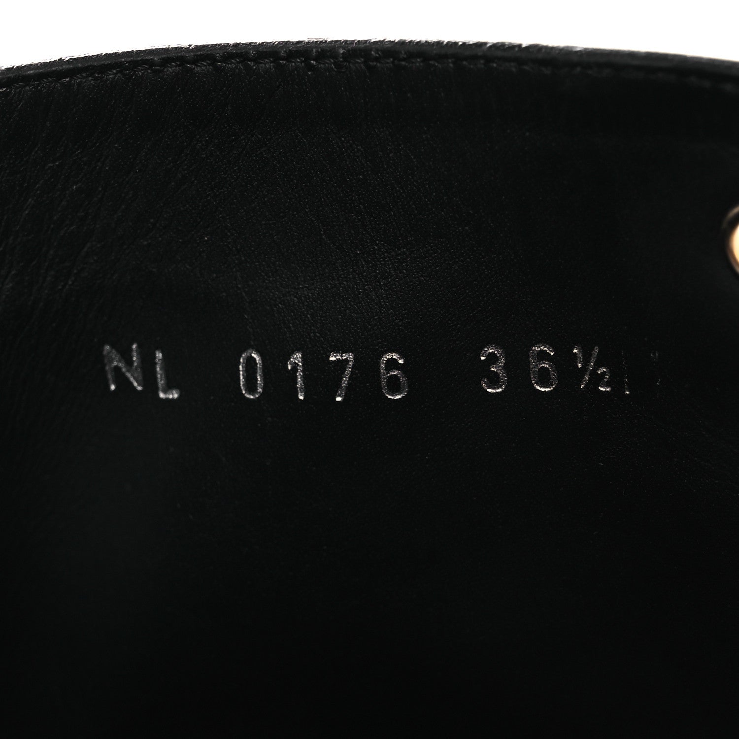 Calfskin Flat Ranger Boots 36.5 Black