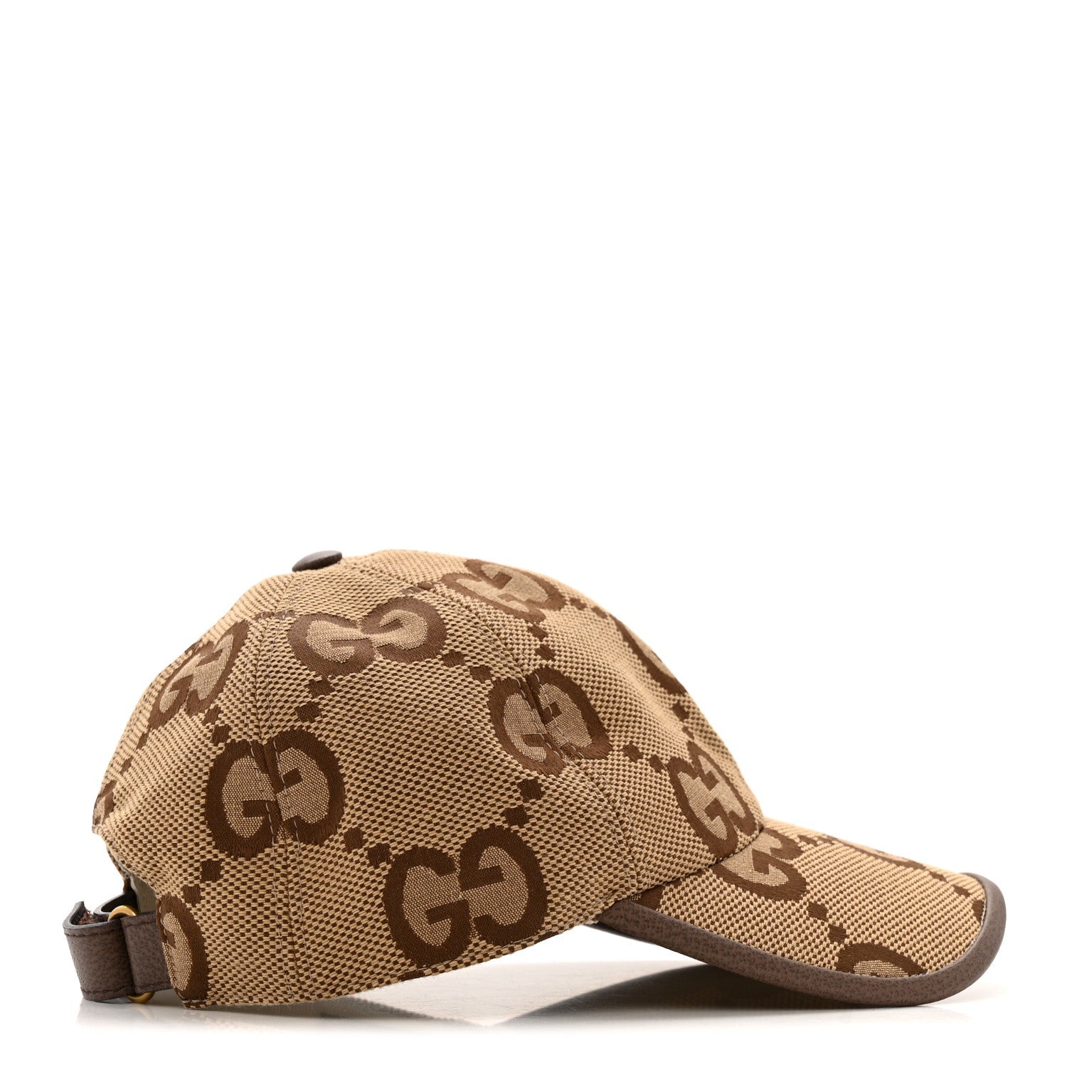 Monogram Jumbo GG Baseball Hat XS Camel Ebony