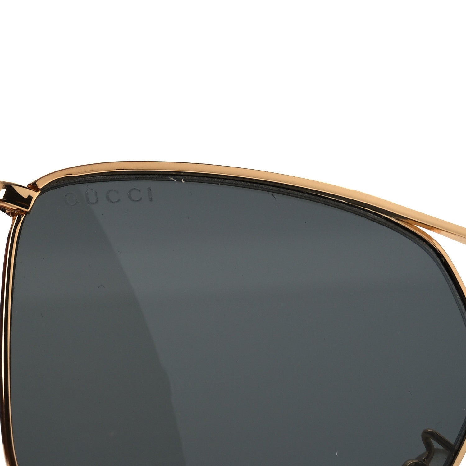 Square Frame GG0437SA Sunglasses Gold