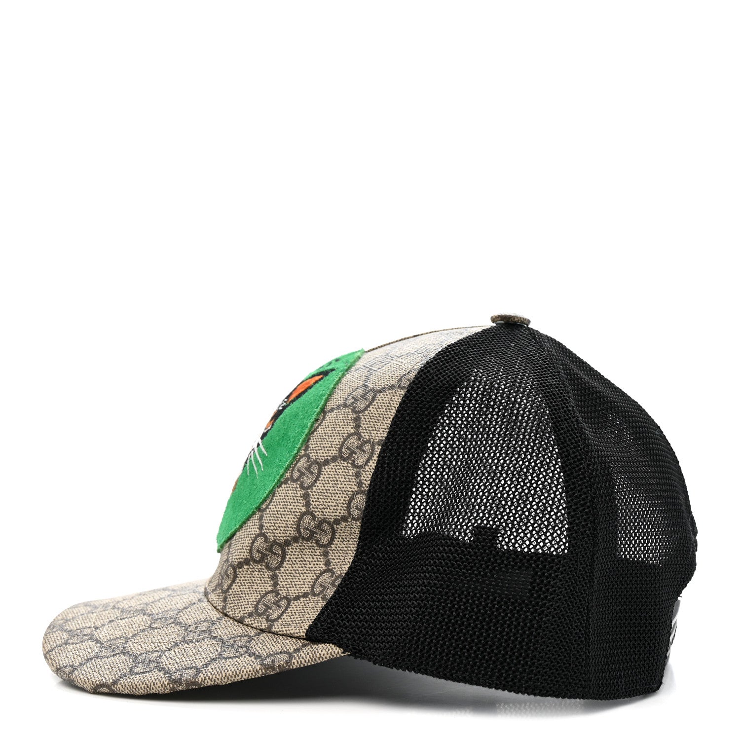 GG Supreme Monogram Bosco Patch Baseball Hat 57 Beige Green
