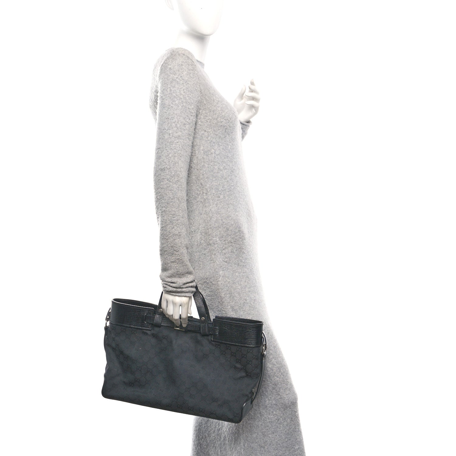 Monogram Large Tote Black
