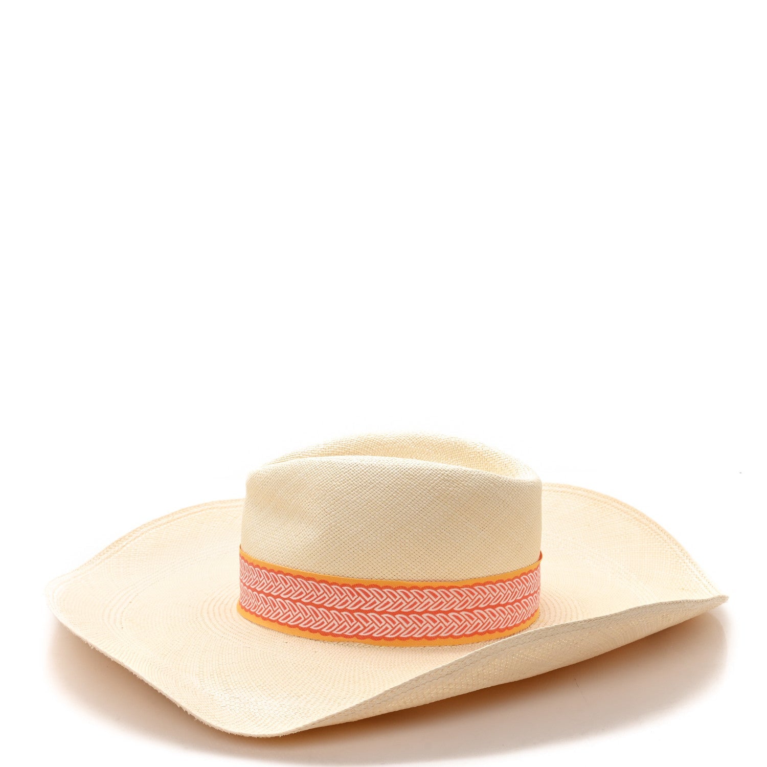 Straw Arizona Panama Brisa Hat 57 Naturel Orange