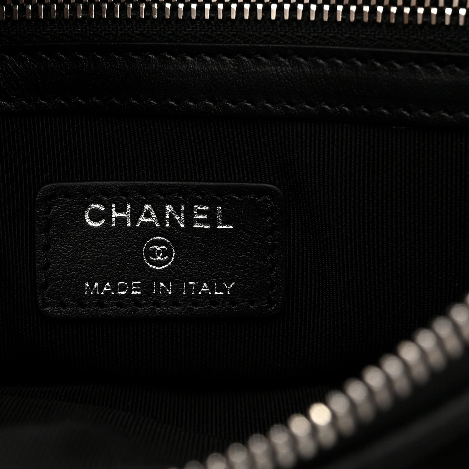 Caviar Quilted Zipped Multi Pouch Black