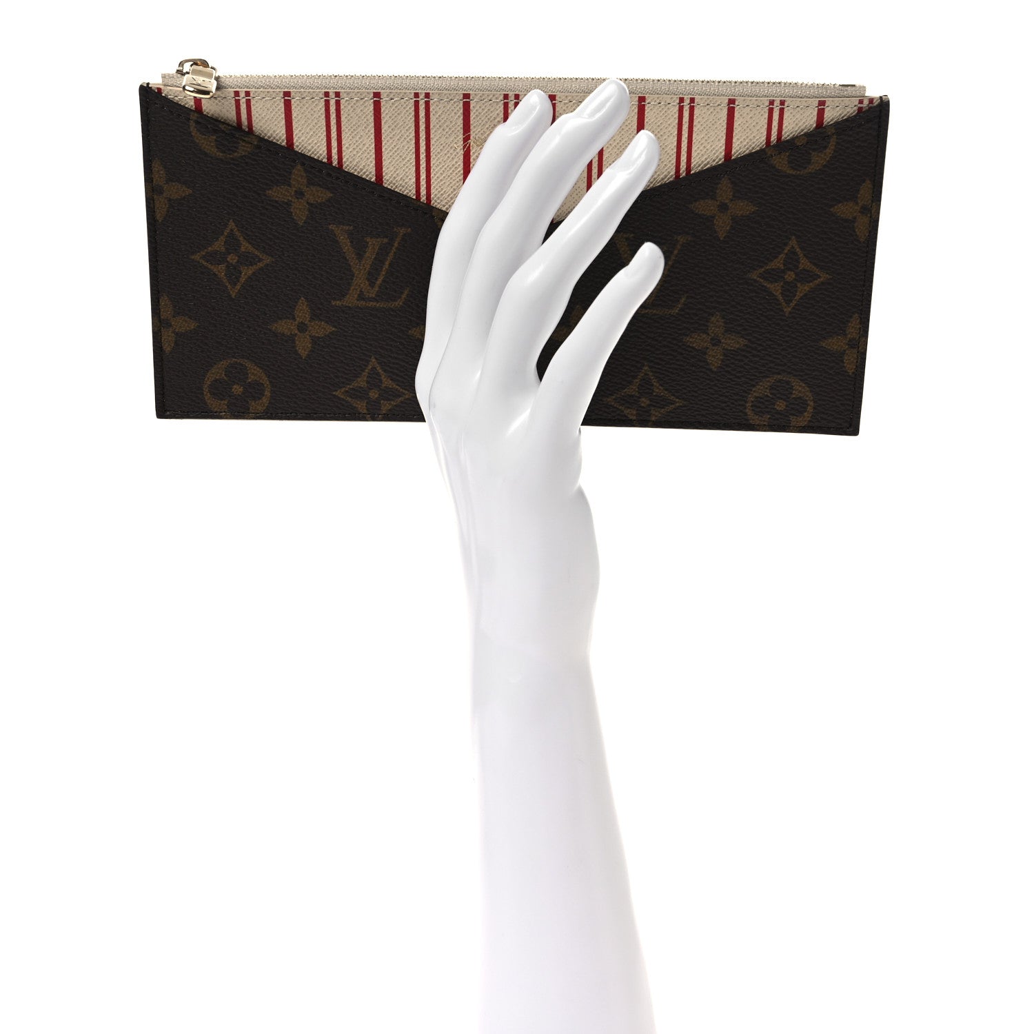 Monogram Grace Coddington Kirigami Organizer On Chain Zippered Insert Beige