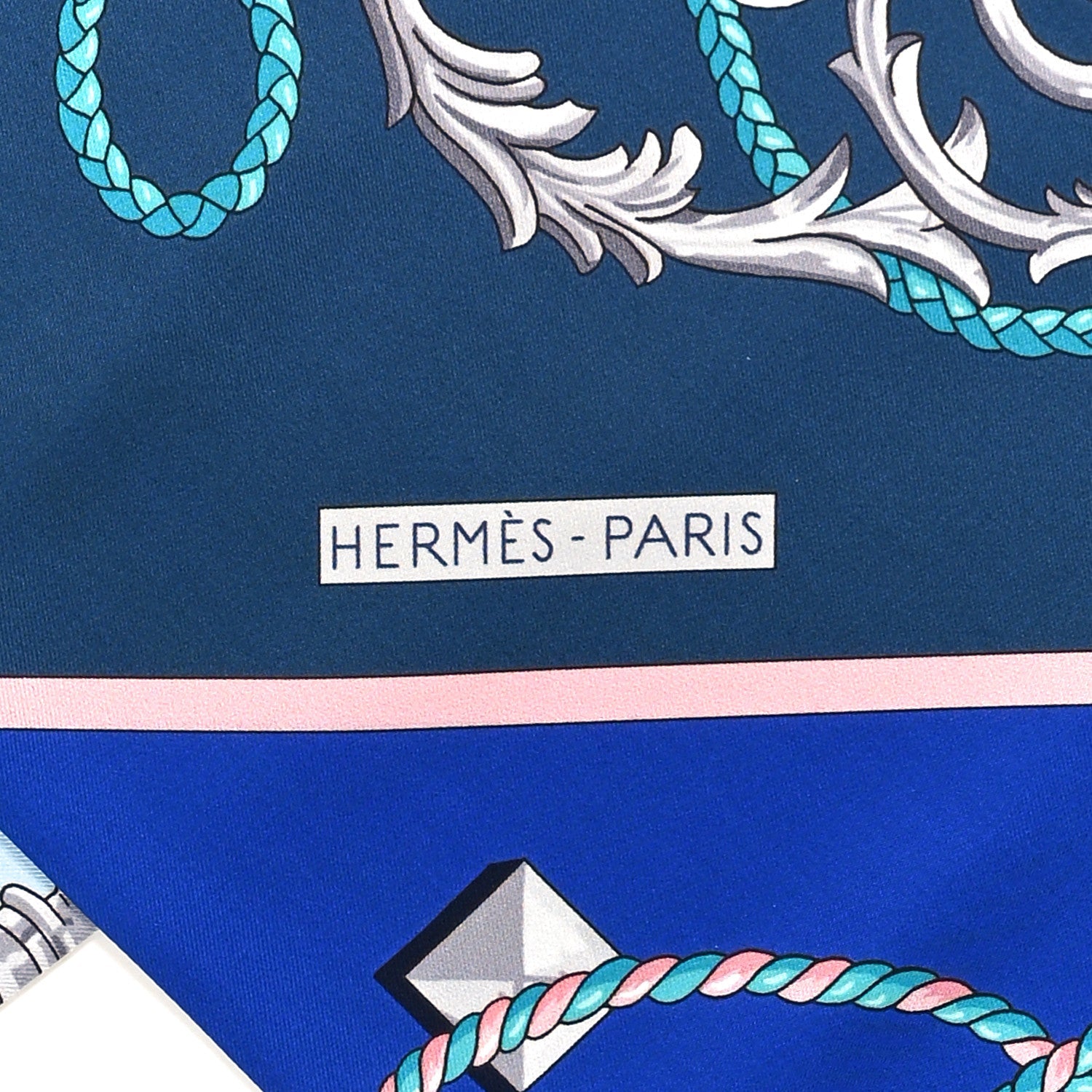 Silk Les Cles Maxi Twilly Bleu Roy Bleu Roy Petrole Ciel
