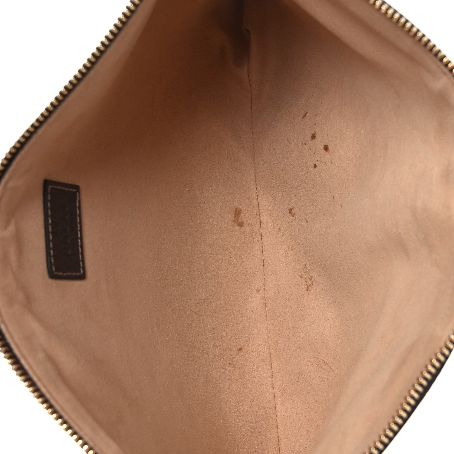 GG Supreme Monogram Large Ophidia Pouch Clutch Brown
