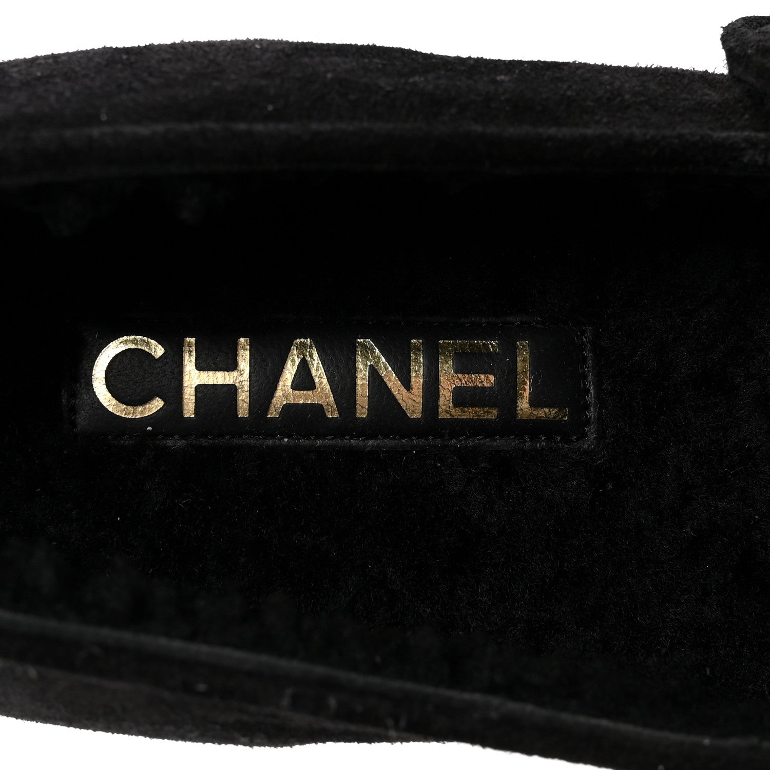 Suede Cap Toe CC Mary Jane Flats 37 Black