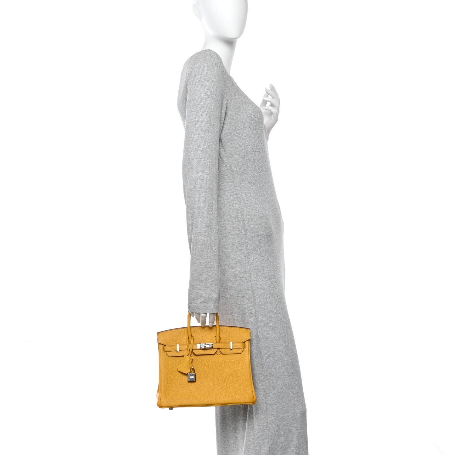 Togo Birkin 25 Jaune Ambre