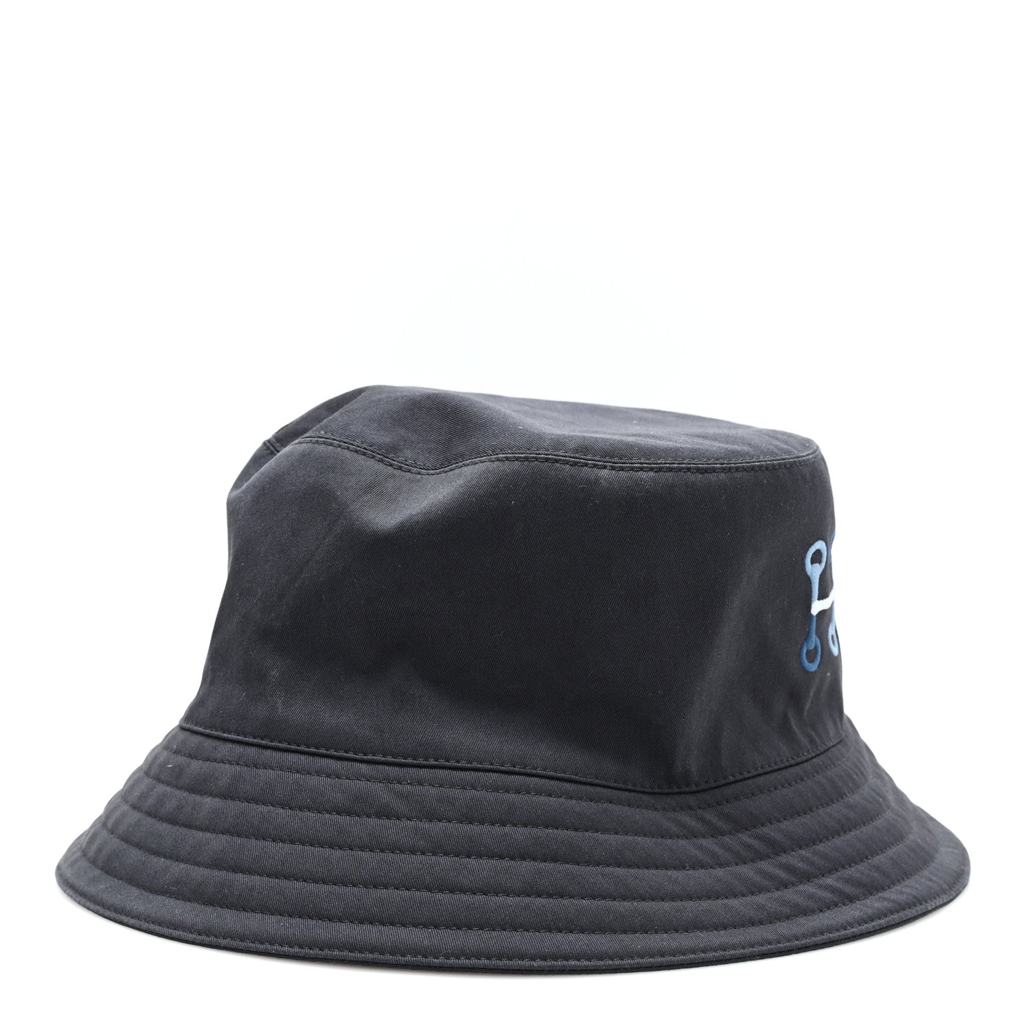 Cotton Canvas Fred H Mors Bucket Hat 58 Marine