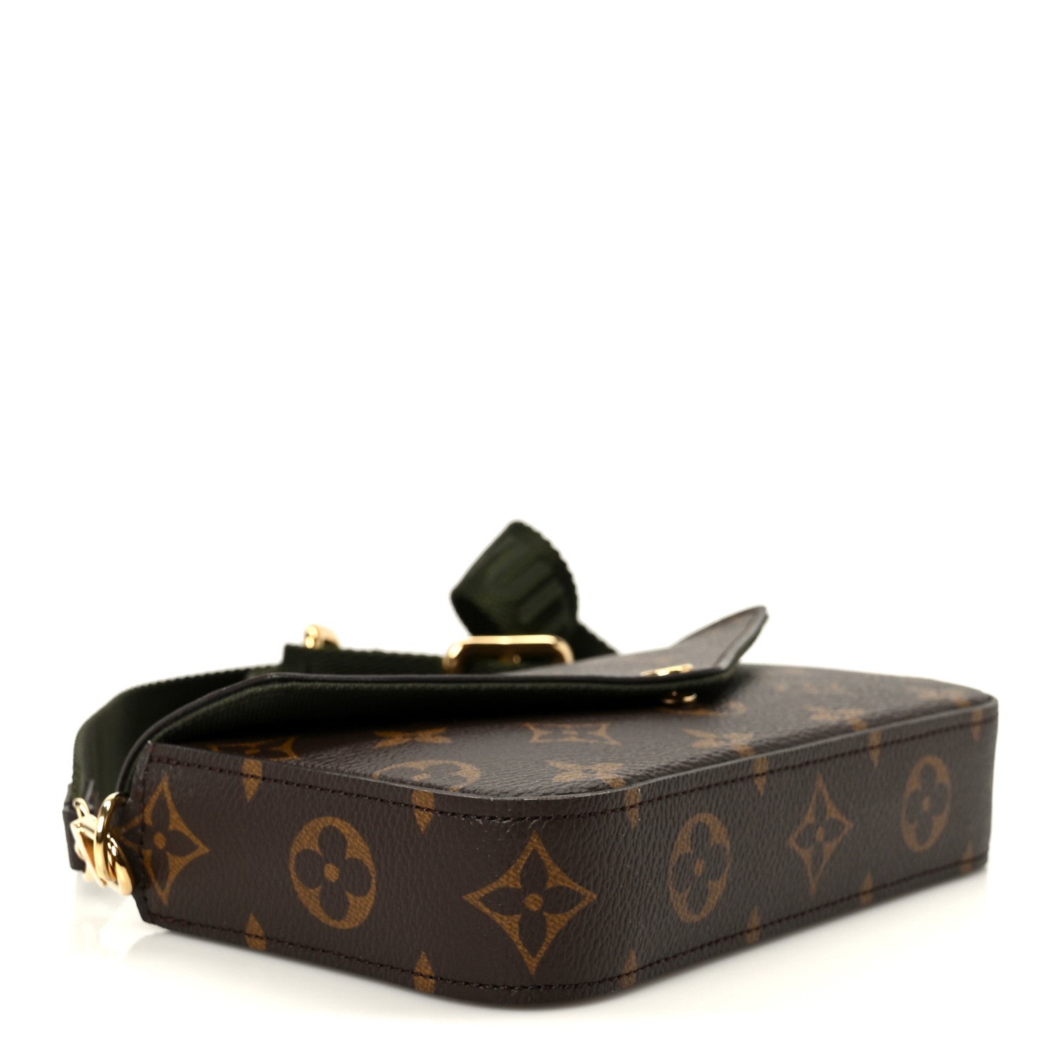 Monogram Felicie Strap & Go Kaki