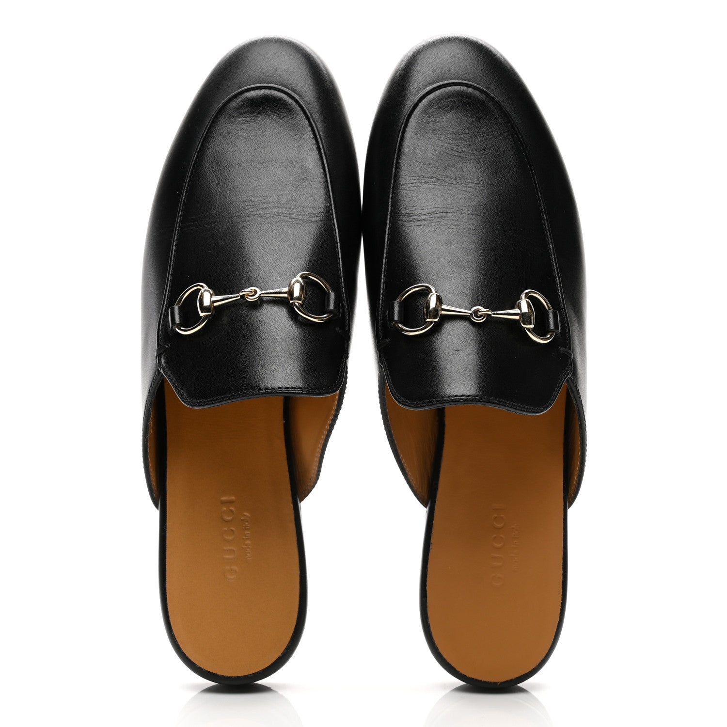 Calfskin Womens Princetown Slippers 36 Black