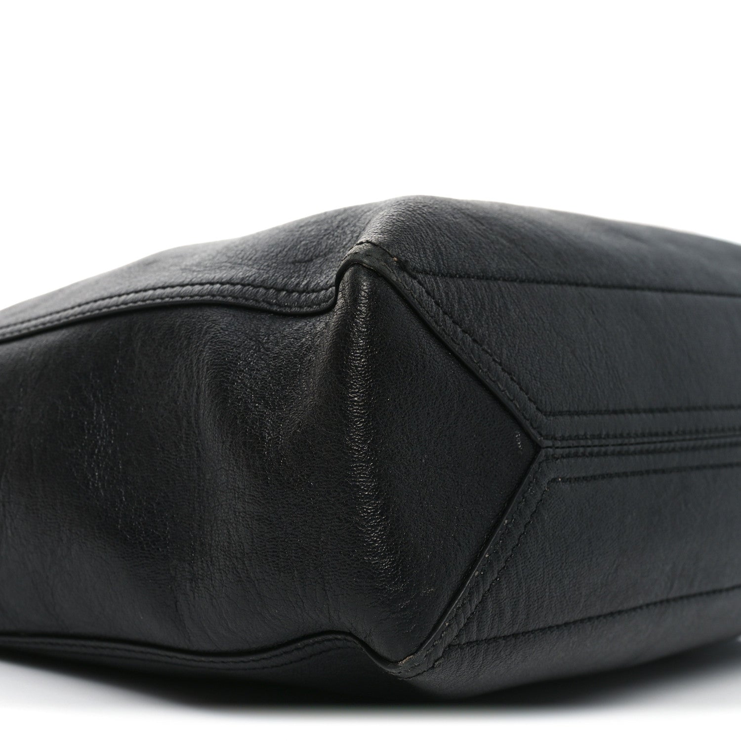 New Sakai Calfskin Lux Medium Dahlia Tote  Black