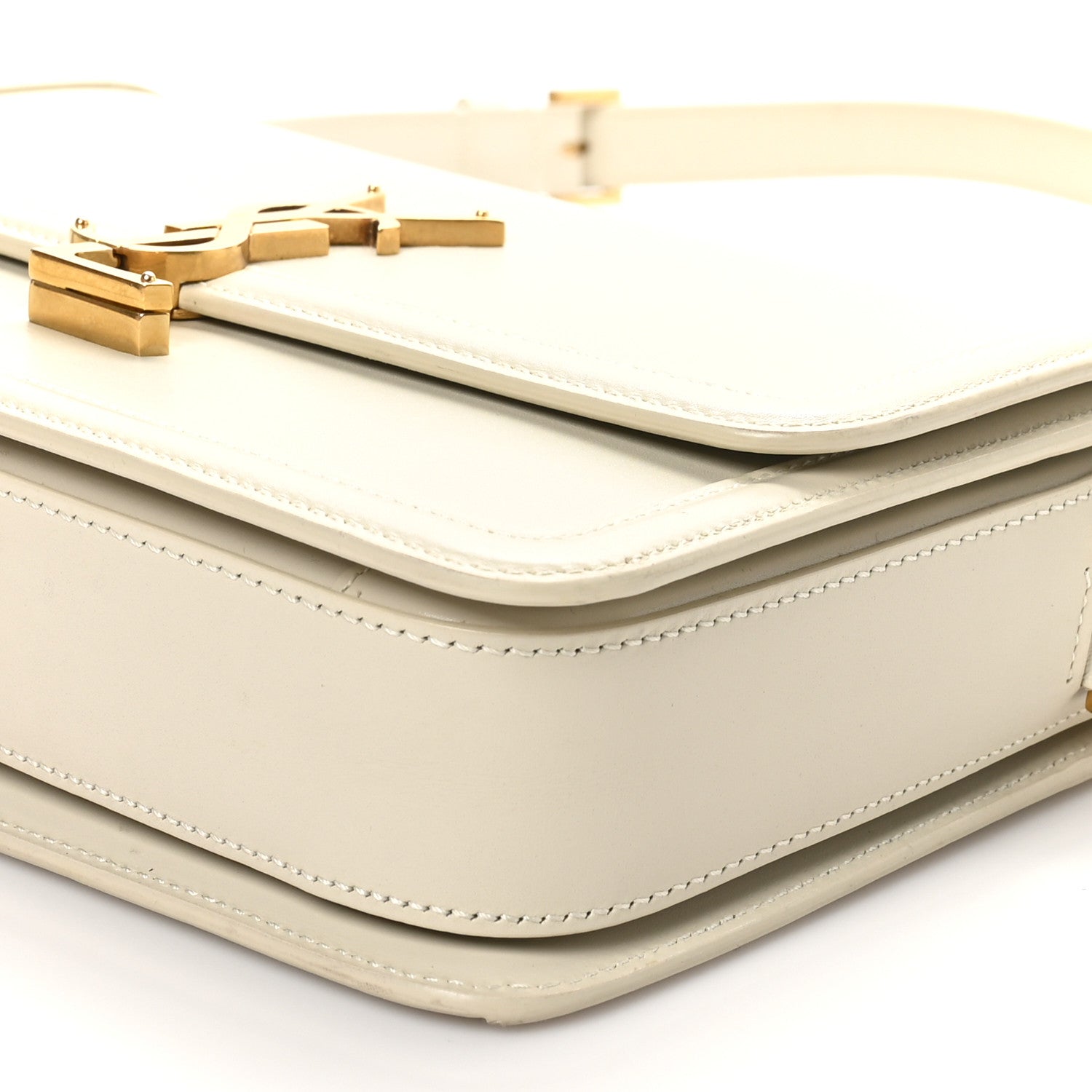 Box Calfskin Monogram Medium Solferino Satchel Crema Soft