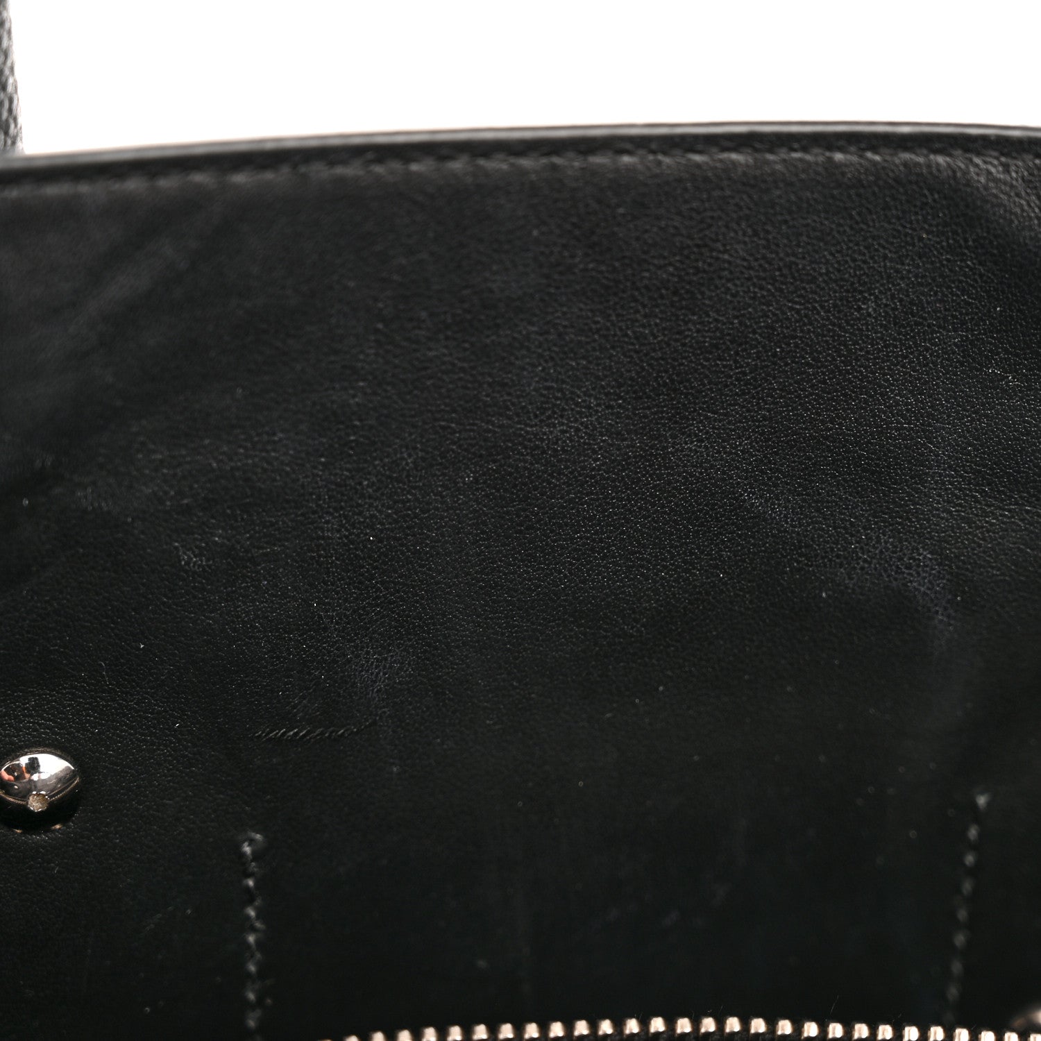Grained Calfskin Small Sac De Jour Black