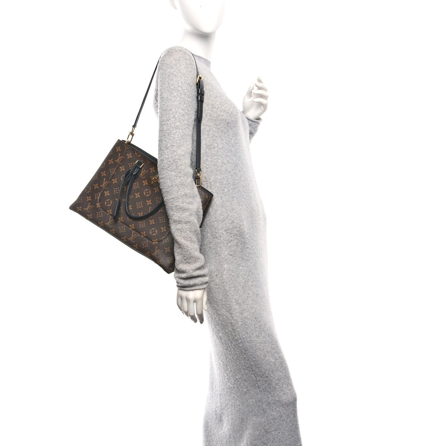 Monogram Flower Tote Black