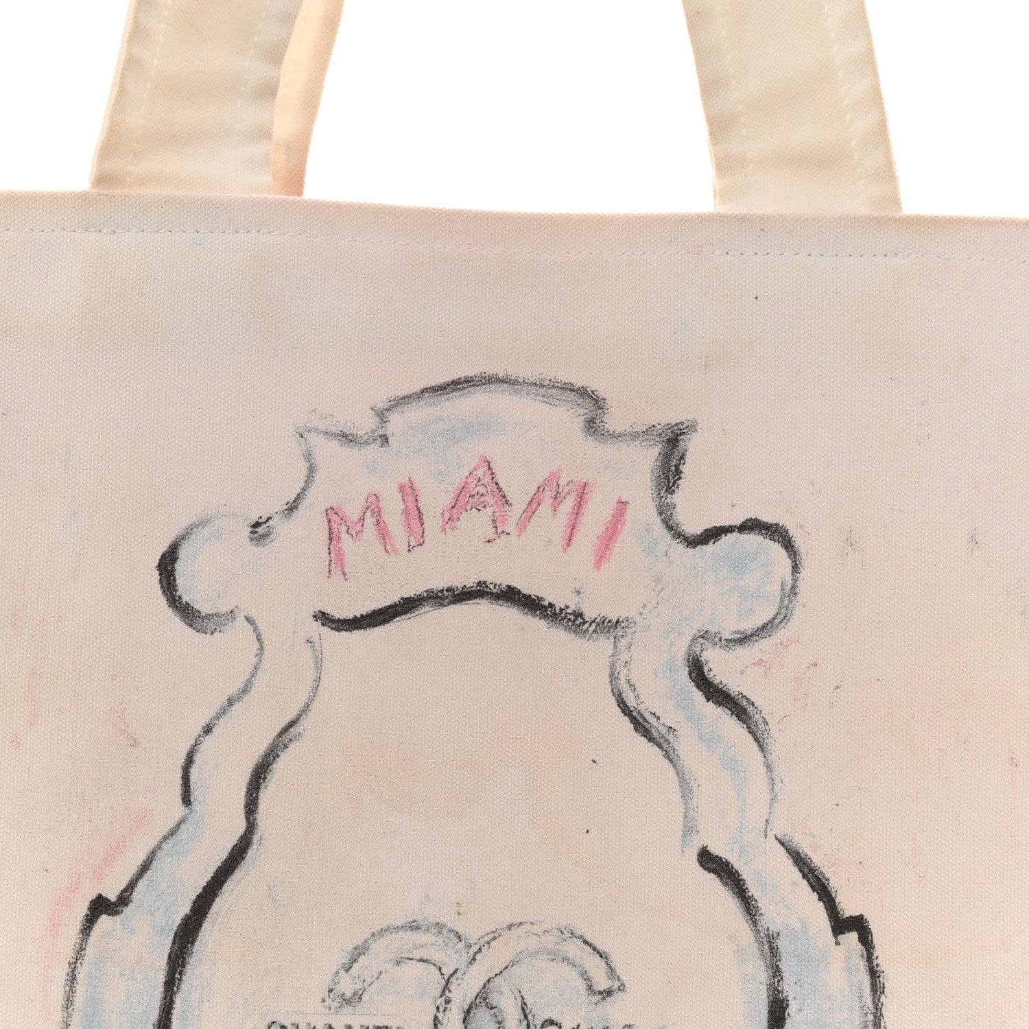 Canvas Miami Tote White