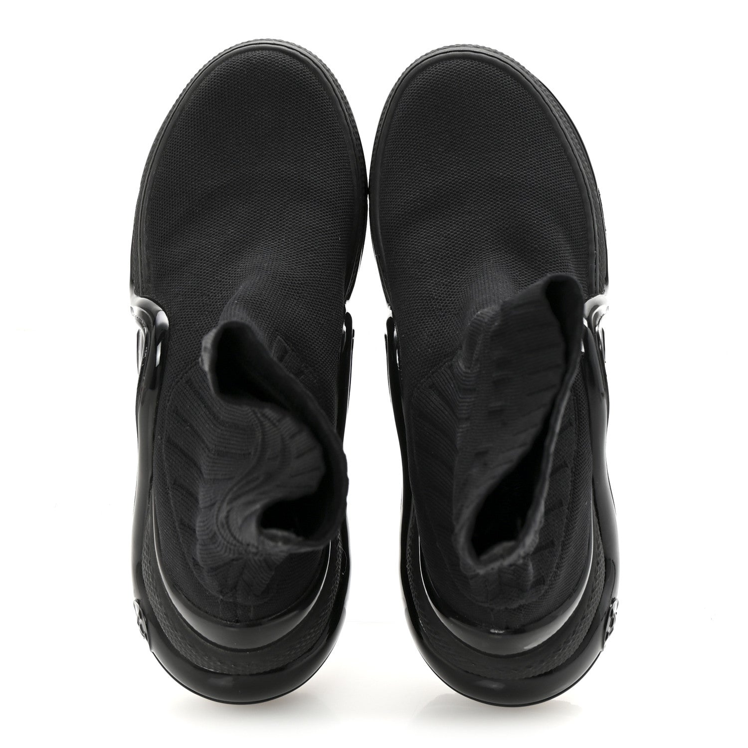 Stretch Textile Patent LV Archlight Sneaker Boots 35 Black