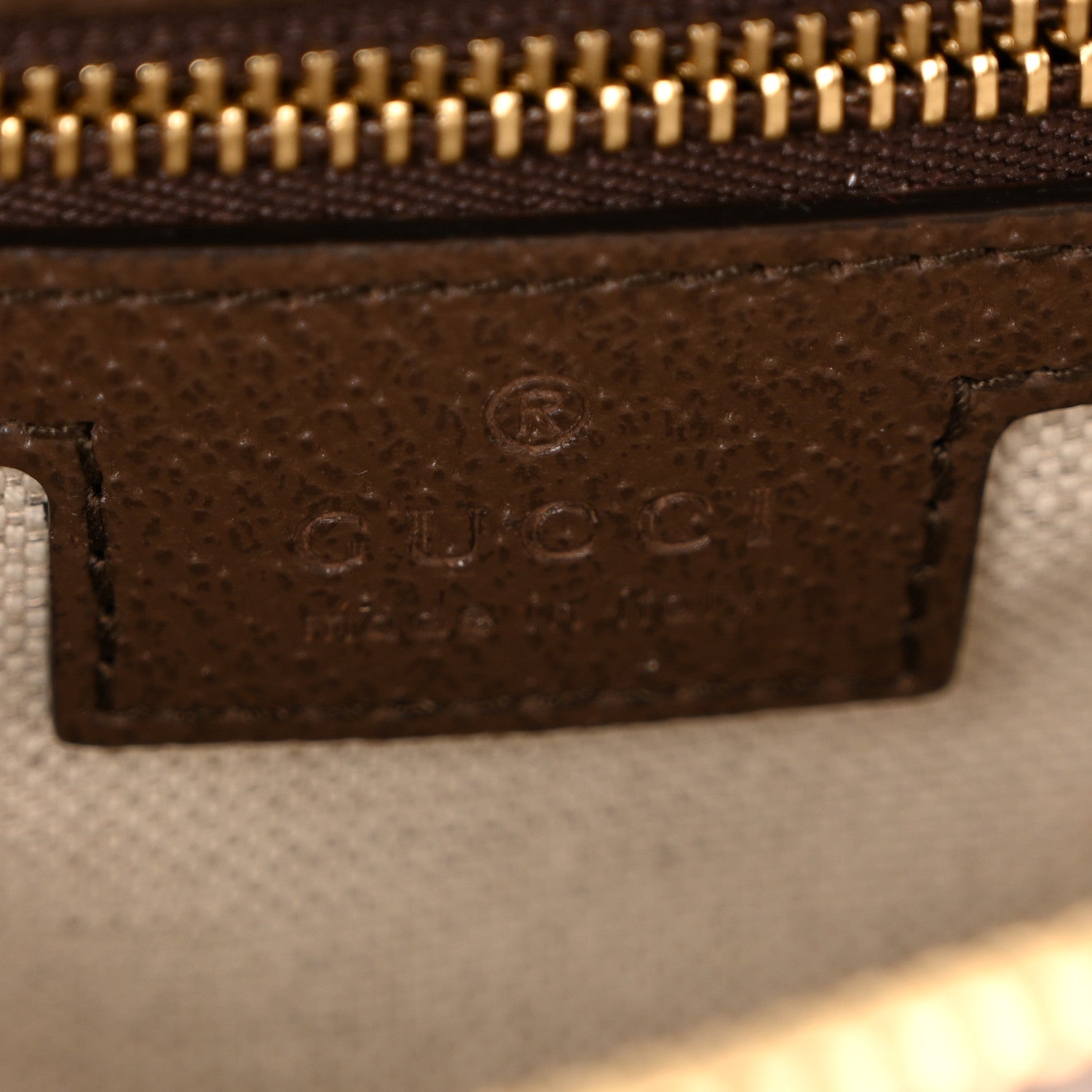 Monogram Jumbo GG Textured Dollar Calfskin Web Small Ophidia Slip Handle Tote Beige Ebony New Acero