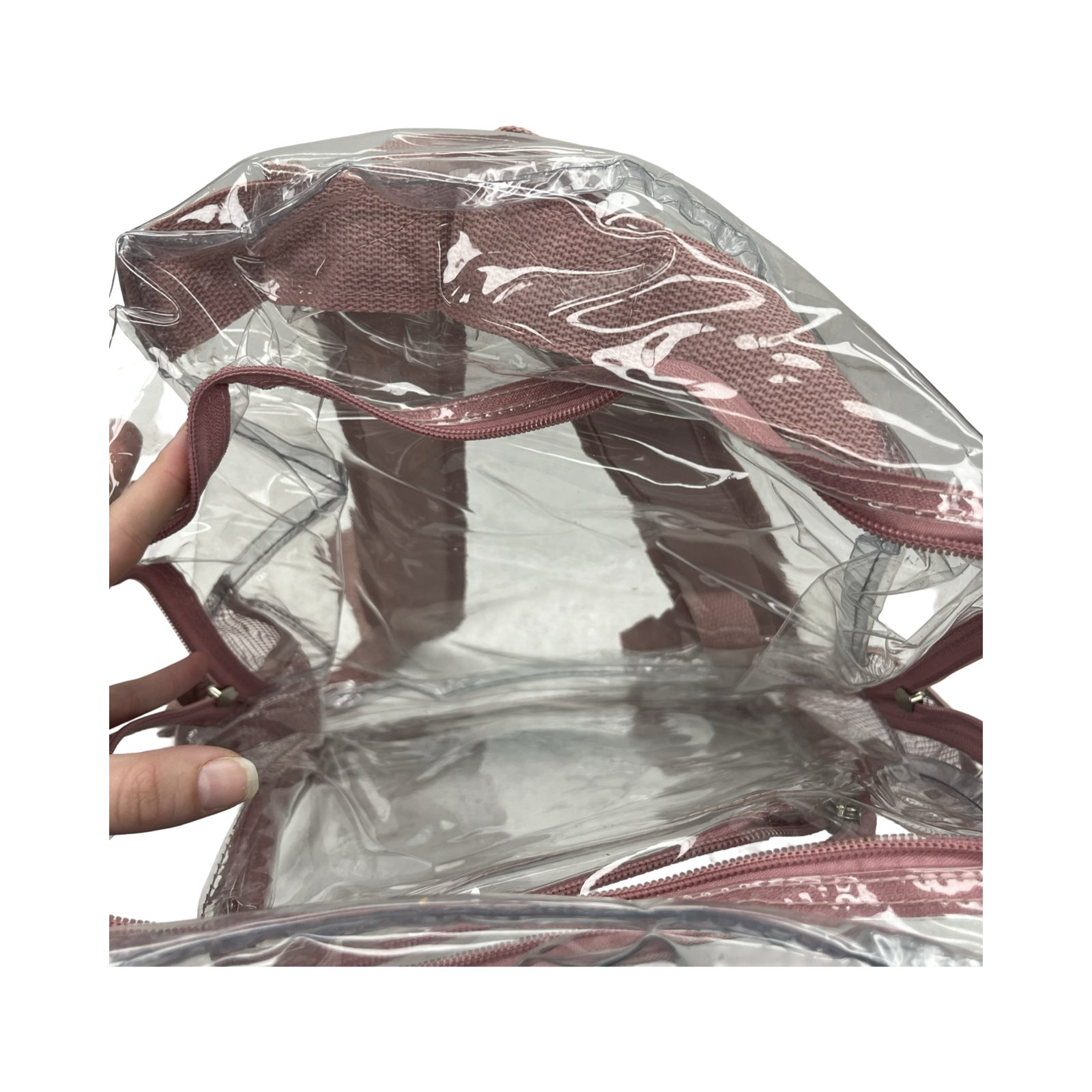 Backpack By Clothes Mentor In Clear, Size:Medium