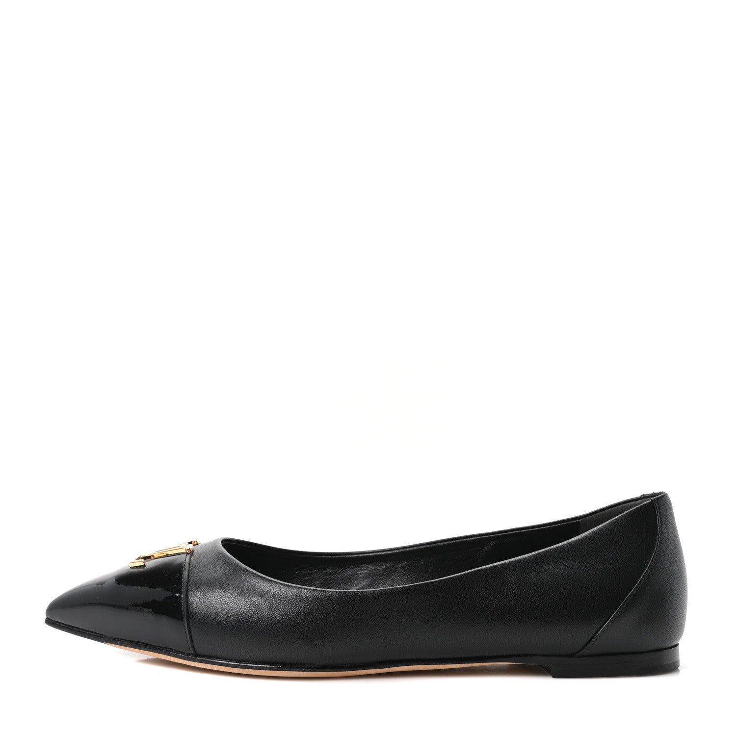 Lambskin Capucines Flat Ballerinas 36.5 Black