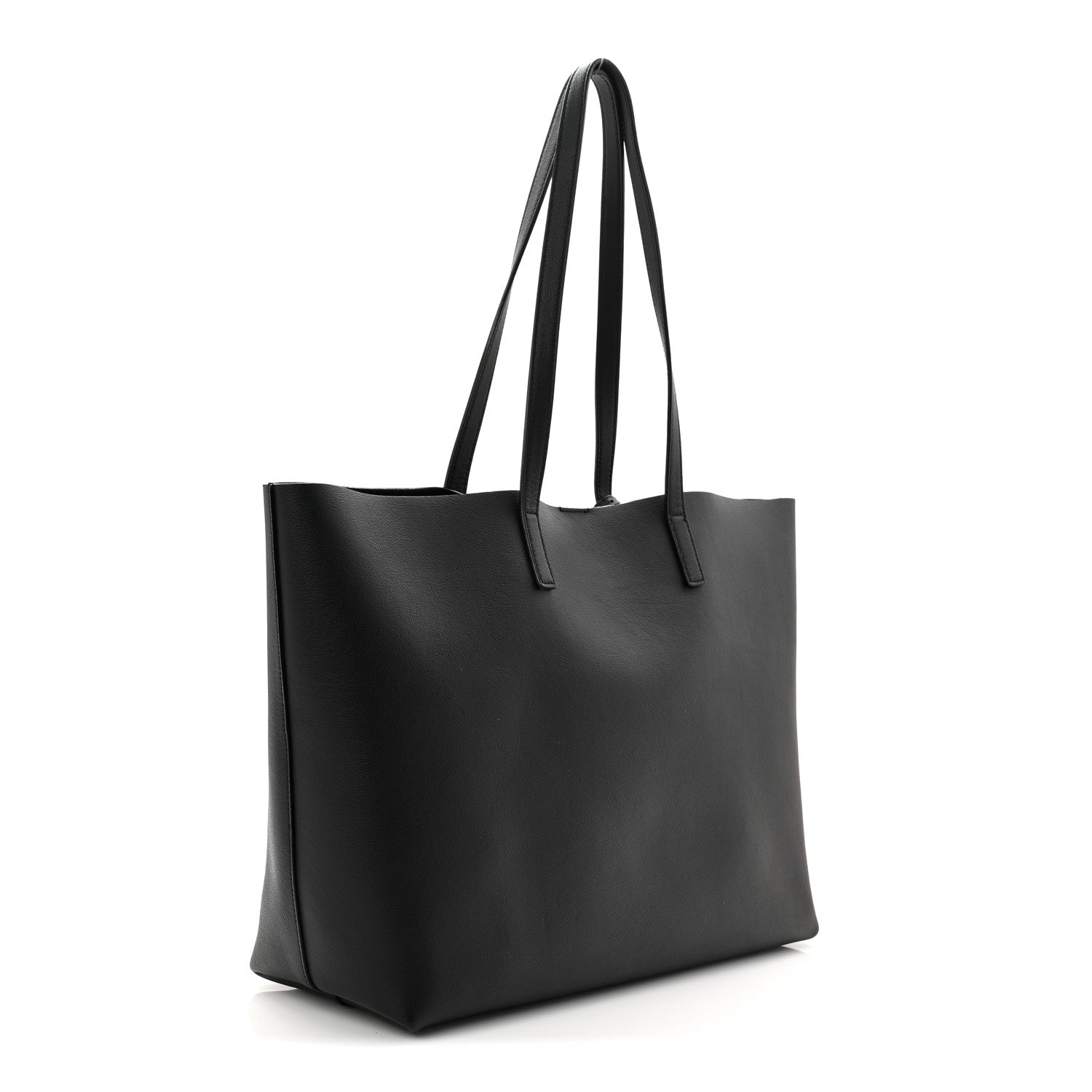 Calfskin Large Shopping Tote Black