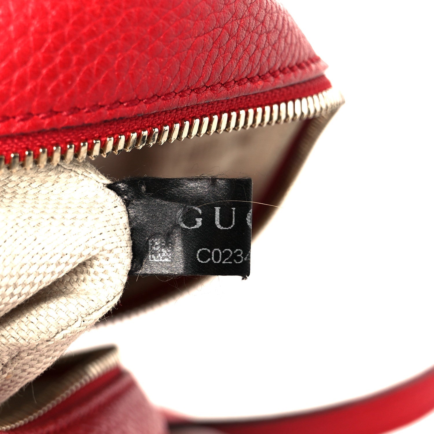 Pebbled Calfskin Small Soho Disco Bag Tabasco Red