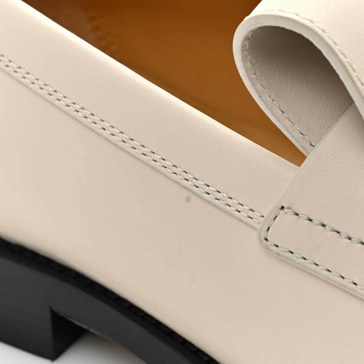 Calfskin Womens Impact Loafers 35 Blanc De Paris