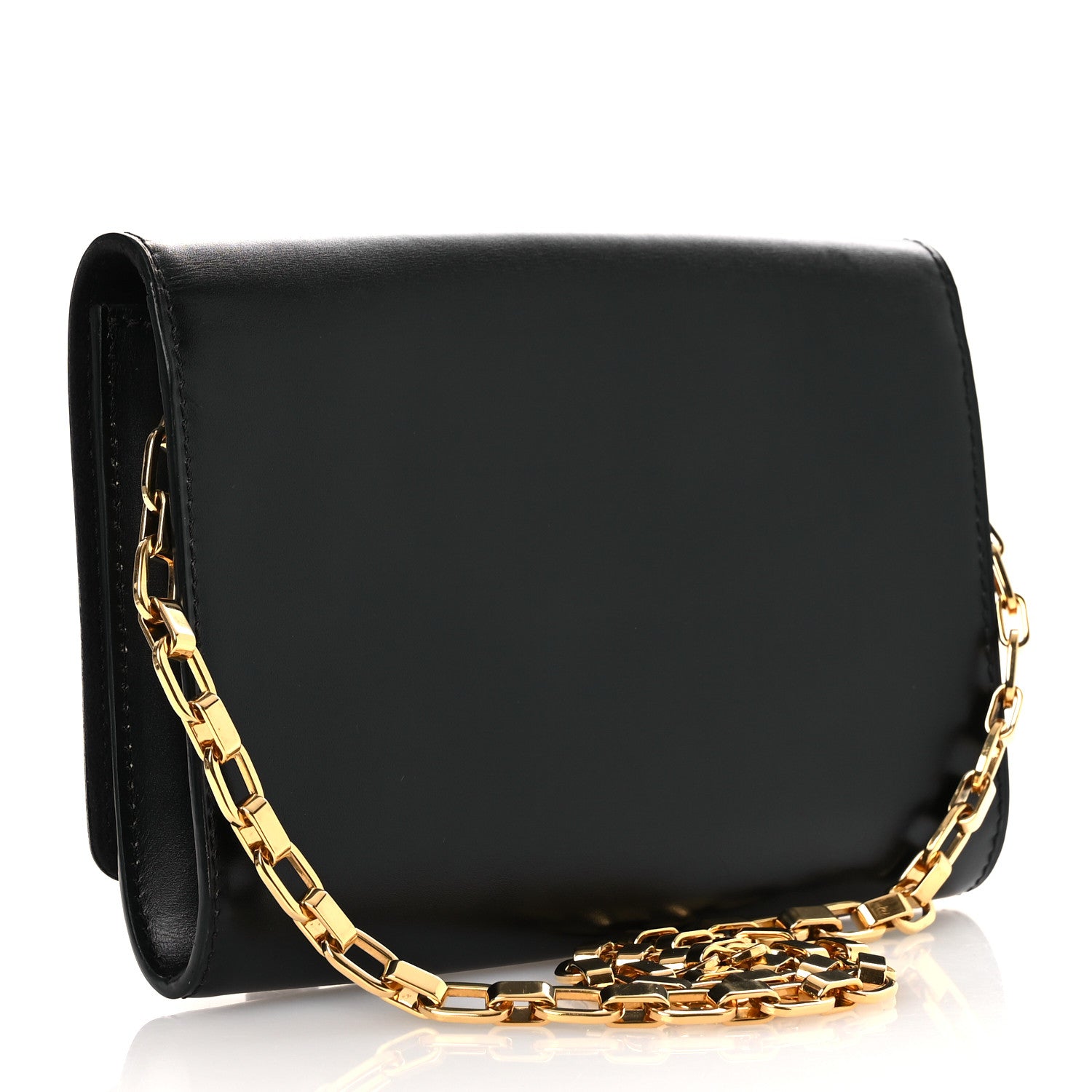 Calfskin Chain Louise MM Black