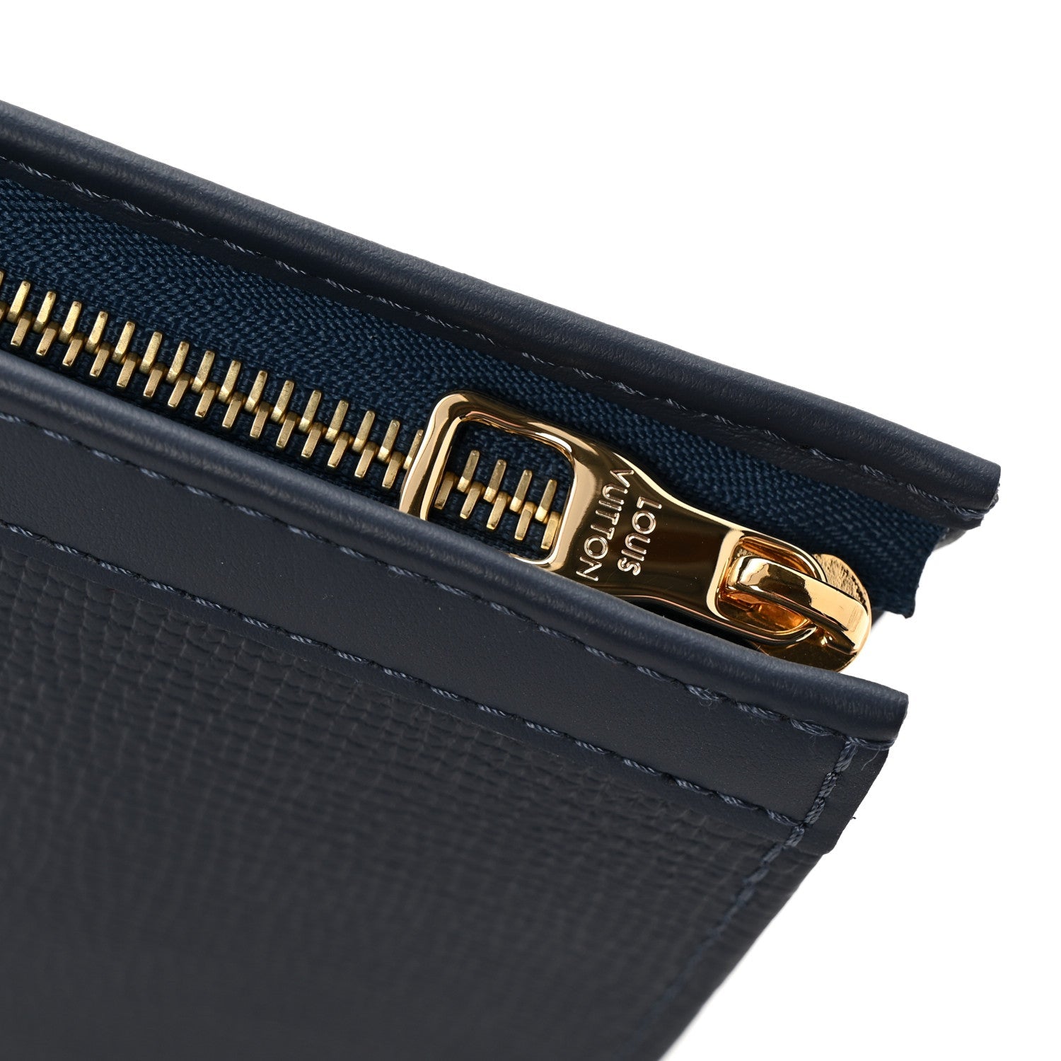 X NIGO Taurillon Monogram Denim Drip Pochette Voyage MM Blue
