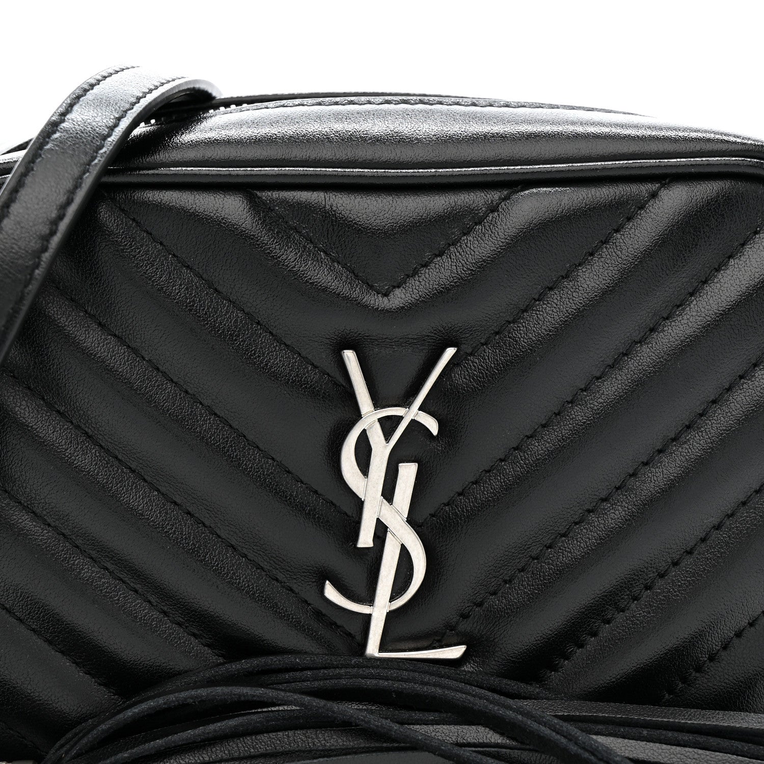 Calfskin Matelasse Monogram Lou Belt Bag Black