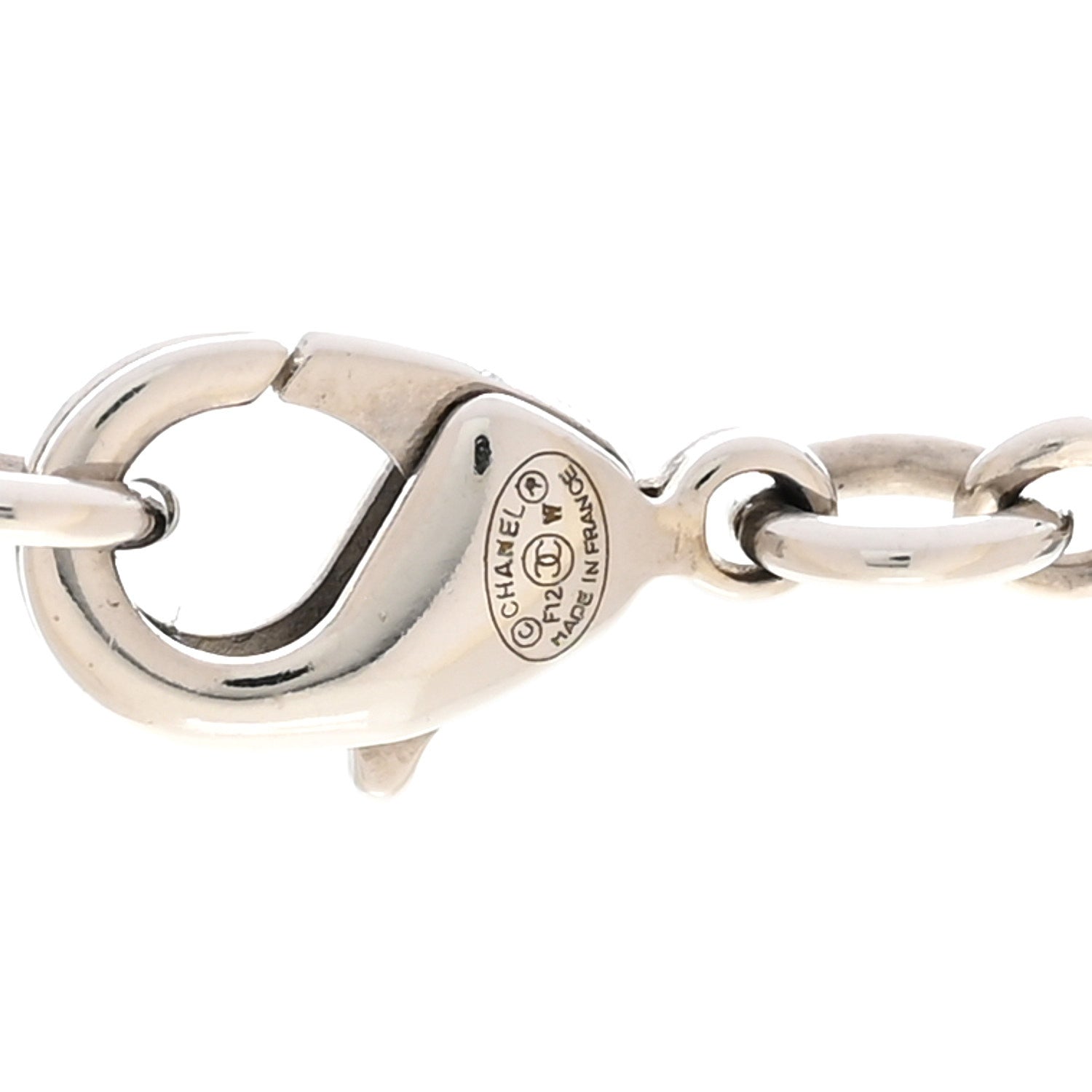 Crystal Timeless CC Necklace Silver