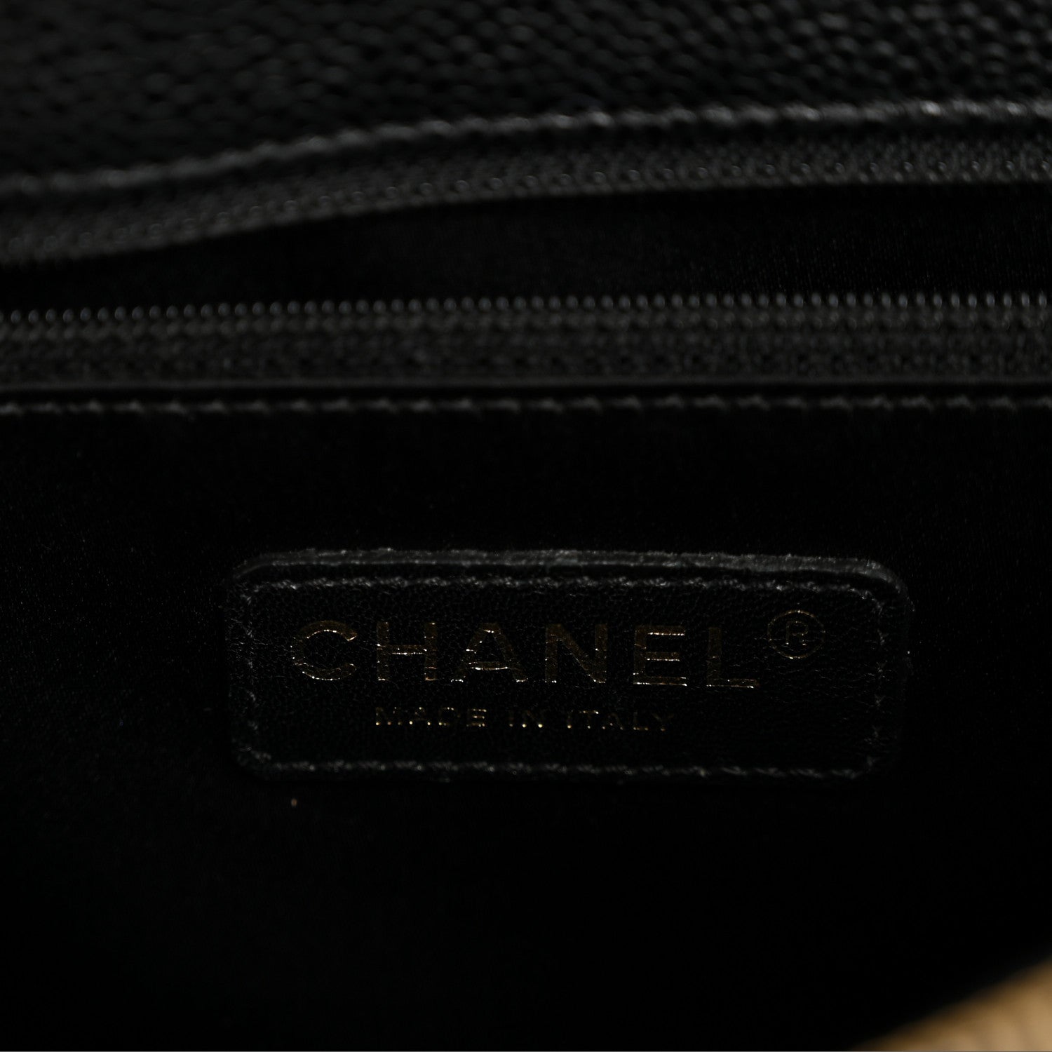 Caviar Quilted Grand Shopping Tote GST Black