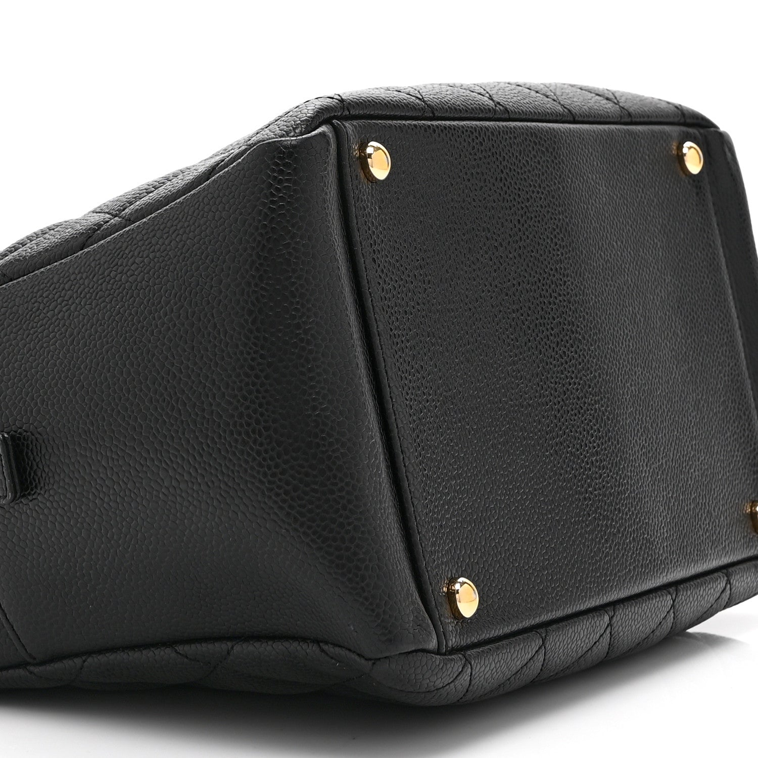 Caviar Quilted Petit Timeless Tote PTT Black