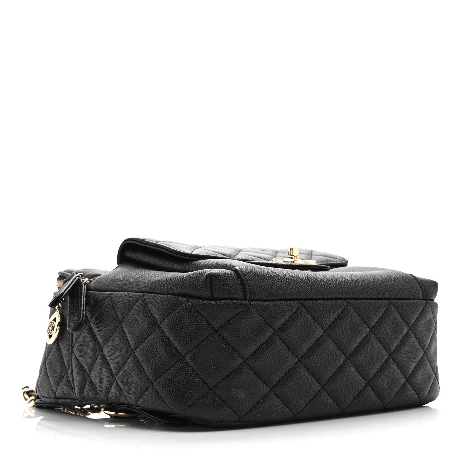 Caviar Quilted Large CC Day Backpack Black