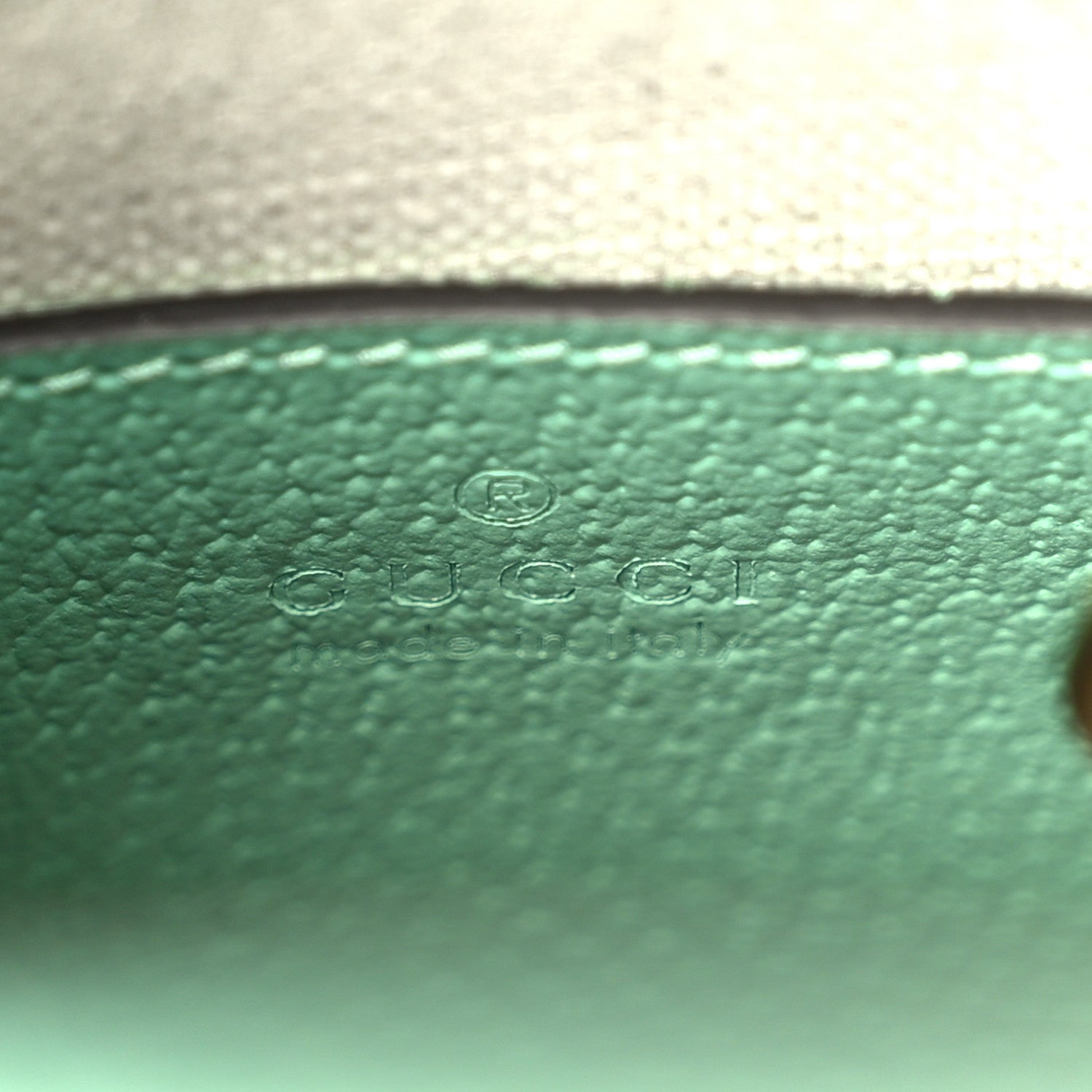 Monogram Jumbo GG Textured Dollar Calfskin Mini Tote Bag Pepperlight Mint